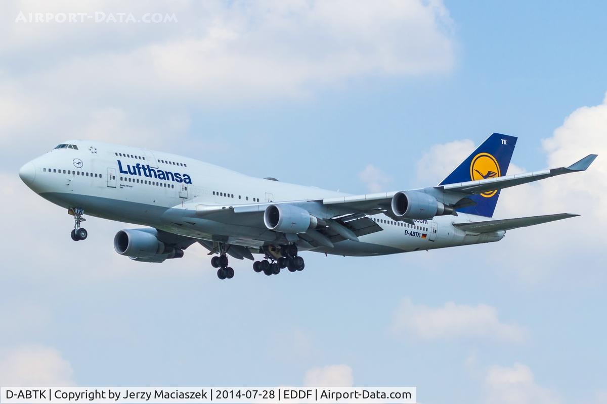 D-ABTK, 2001 Boeing 747-430 C/N 29871, Boeing 747-430