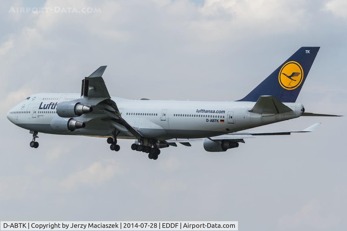 D-ABTK, 2001 Boeing 747-430 C/N 29871, Boeing 747-430