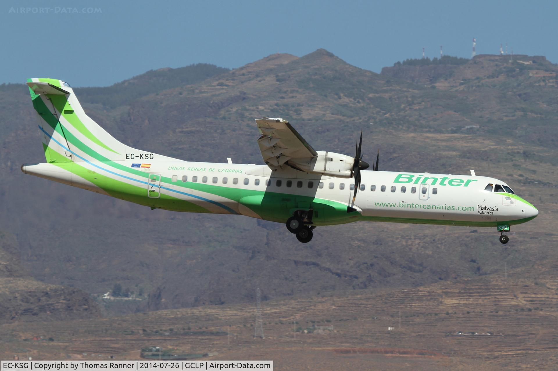 EC-KSG, 2008 ATR 72-212A C/N 796, Binter ATR72