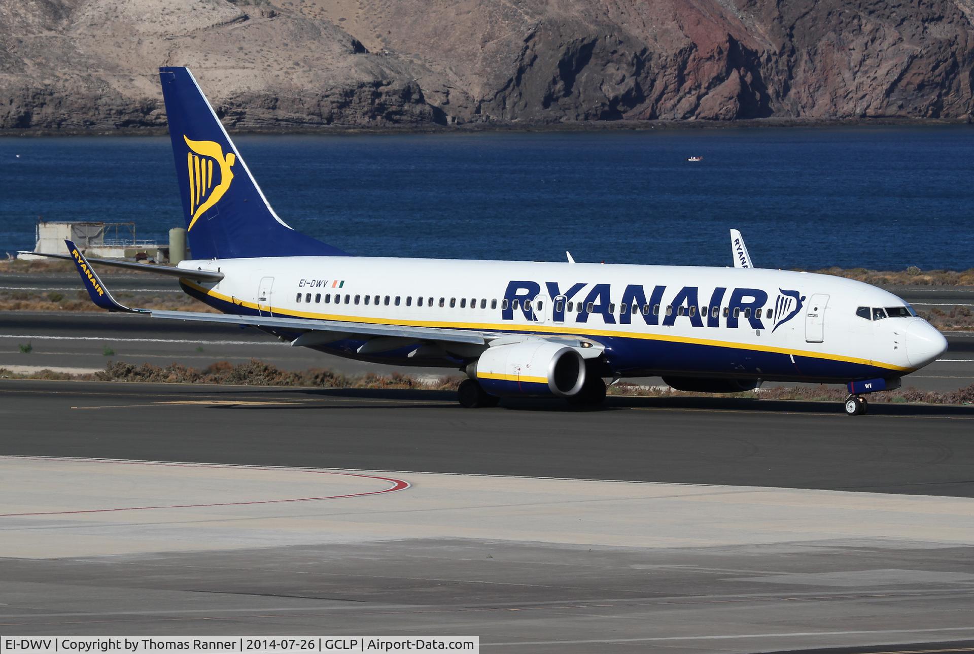 EI-DWV, 2008 Boeing 737-8AS C/N 33627, Ryanair B737
