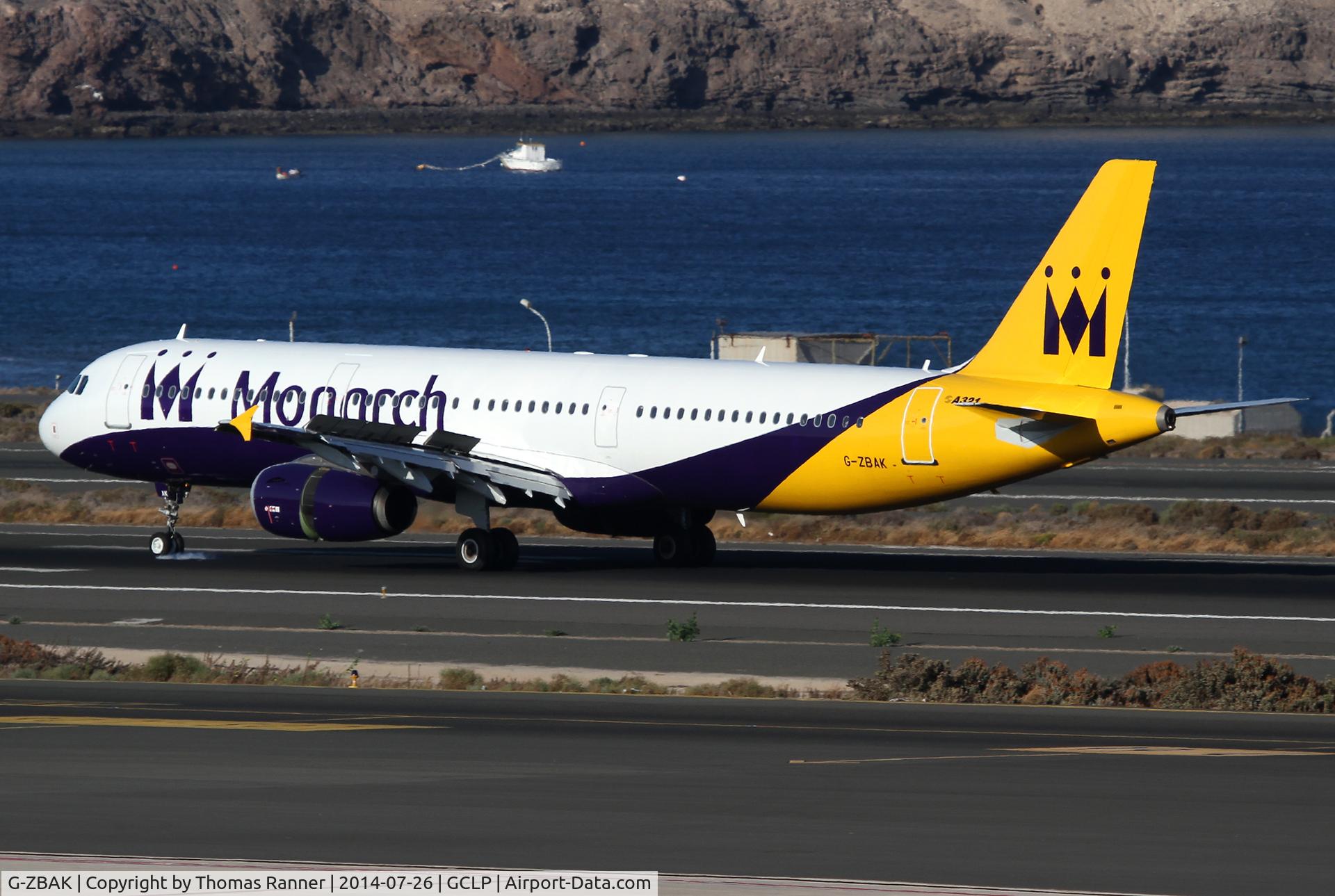 G-ZBAK, 2008 Airbus A321-231 C/N 3458, Monarch A321