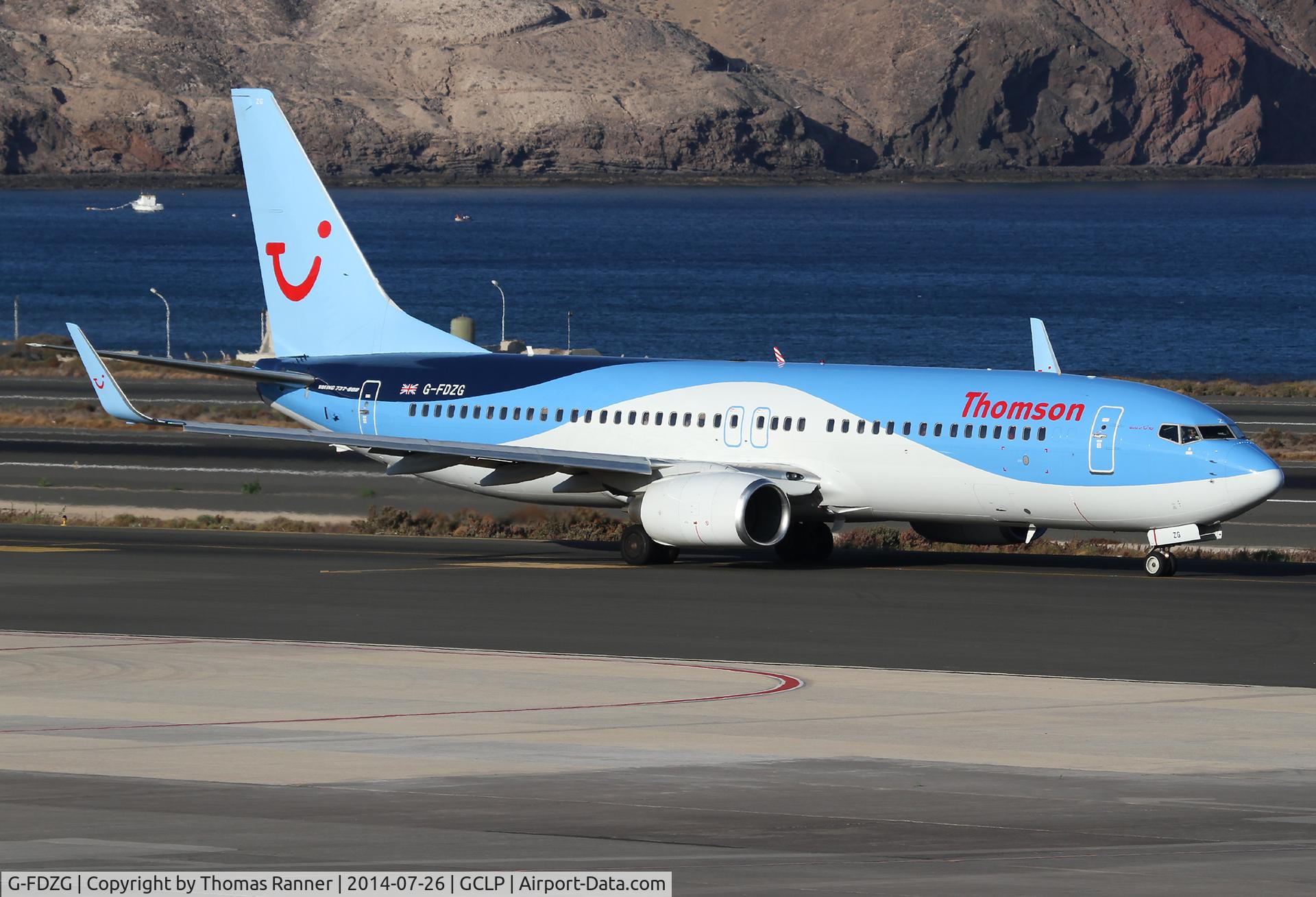 G-FDZG, 2008 Boeing 737-8K5 C/N 35139, Thomson B737
