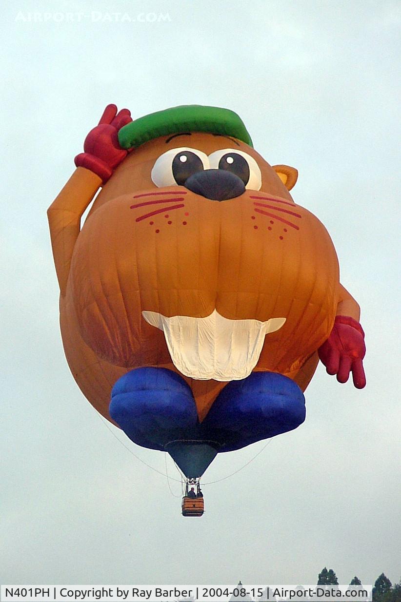 N401PH, 2001 Cameron Balloons MR POTATO HEAD-90 C/N 10037, Cameron SS Bud E Beaver [10037] Ashton Court~G 15/08/2004. Now Bud E Beaver.