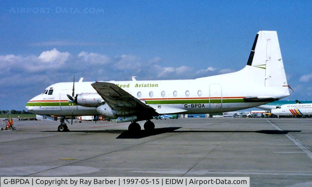 G-BPDA, 1977 Hawker Siddeley HS.748 Series 2A C/N 1756, Avro 748 Srs.2A/334 [1756] (Reed Aviation) Dublin~EI 15/05/1997