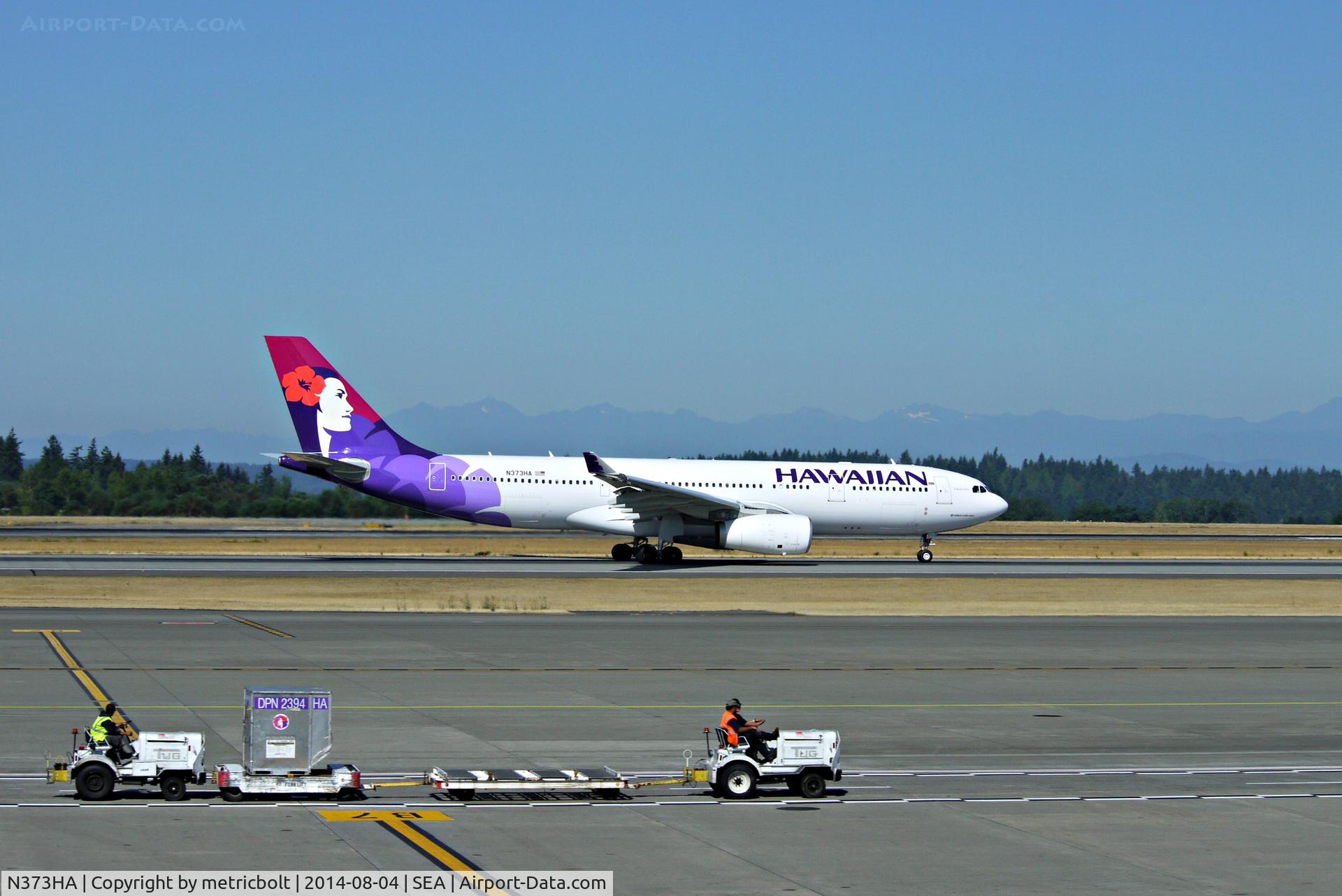 N373HA, 2014 Airbus A330-243 C/N 1530, Departure from SeaTac