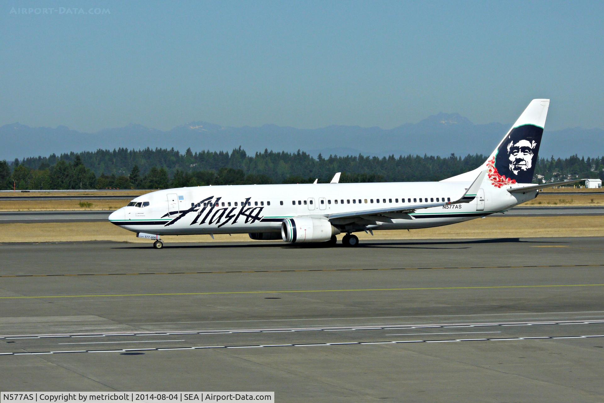 N577AS, 2007 Boeing 737-890 C/N 35186, at SeaTac