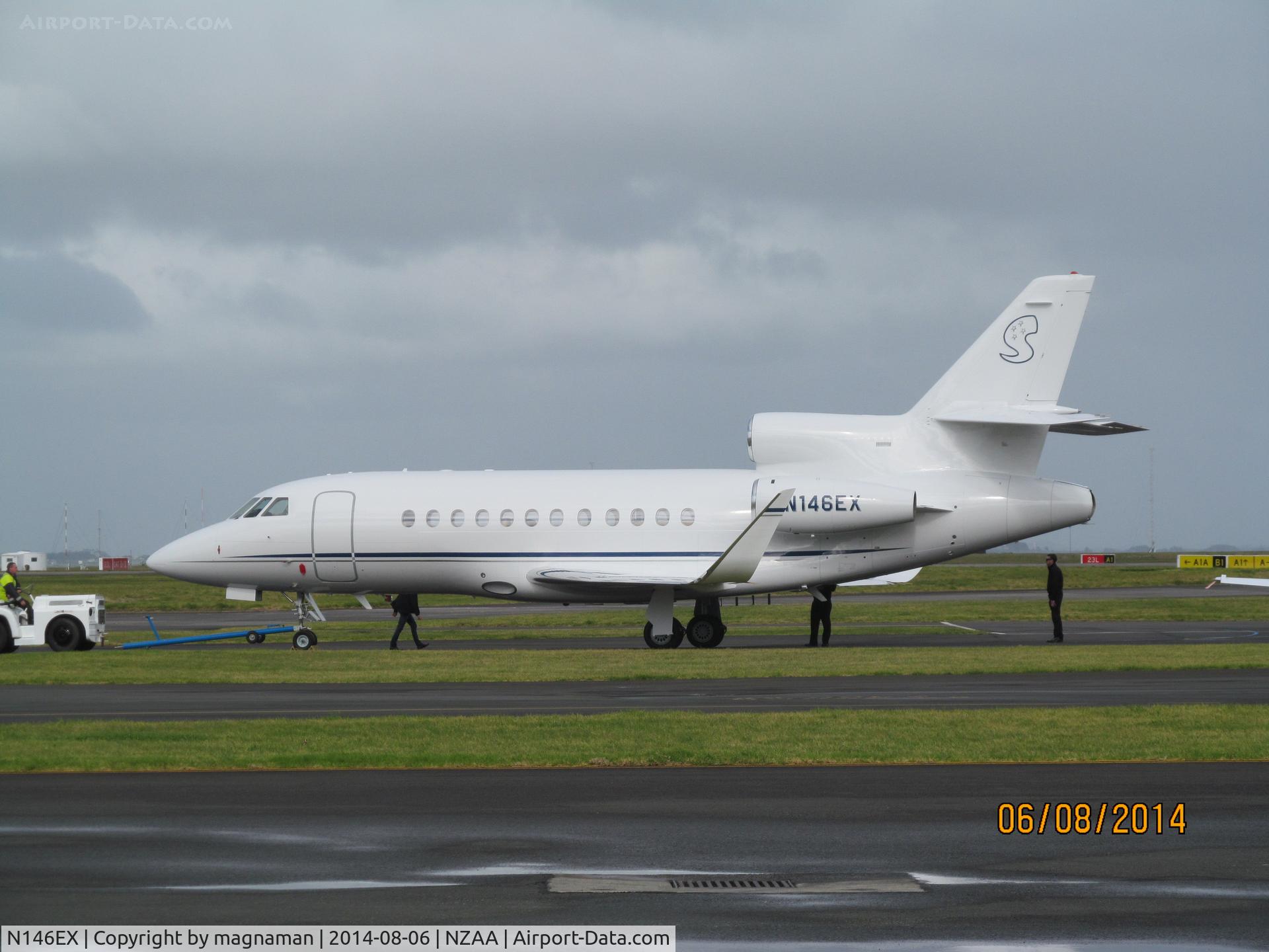 N146EX, 2004 Dassault Falcon 900EX C/N 146, now with winglets. At home base.
