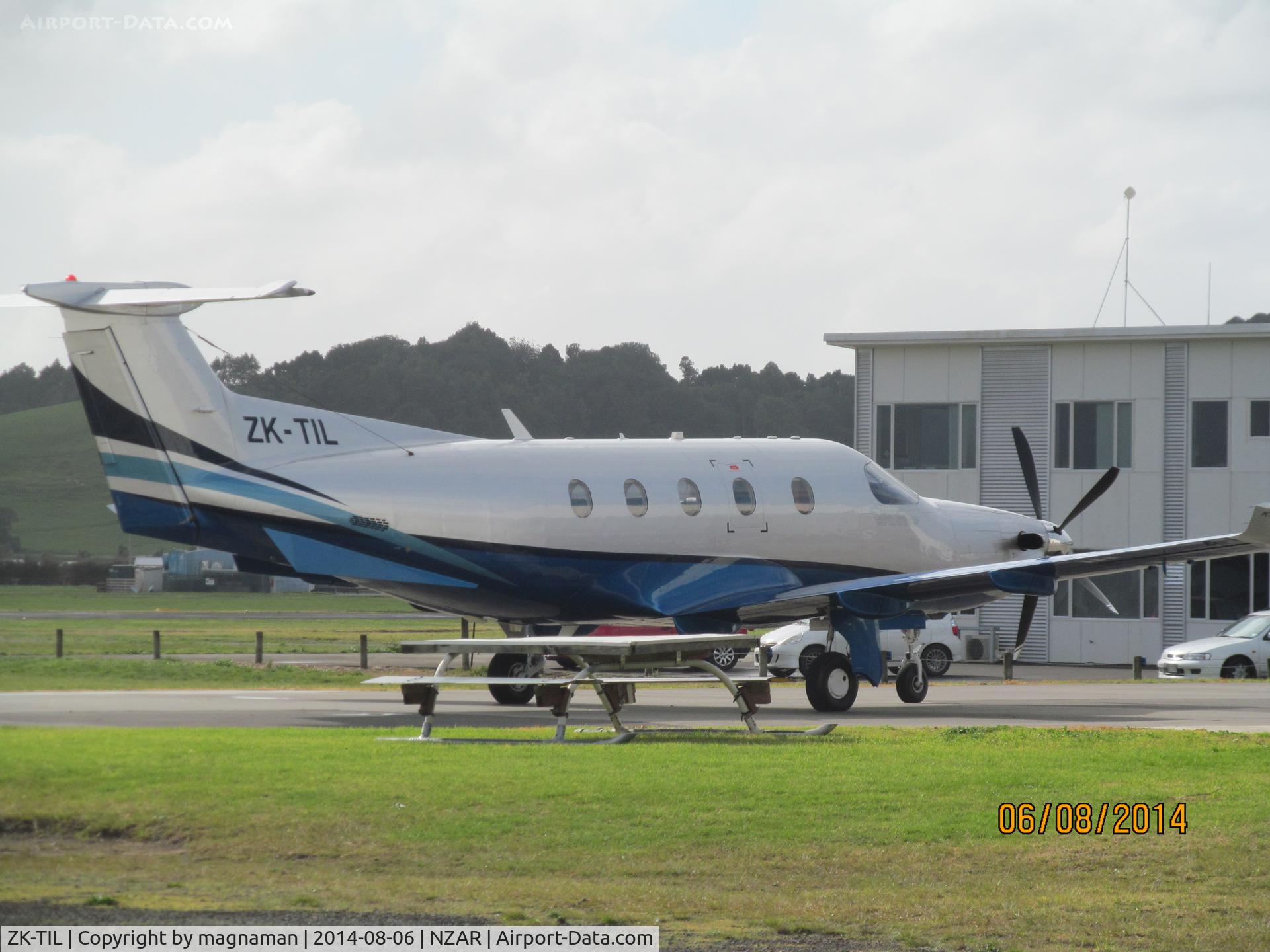 ZK-TIL, 2007 Pilatus PC-12/47 C/N 837, and from other side