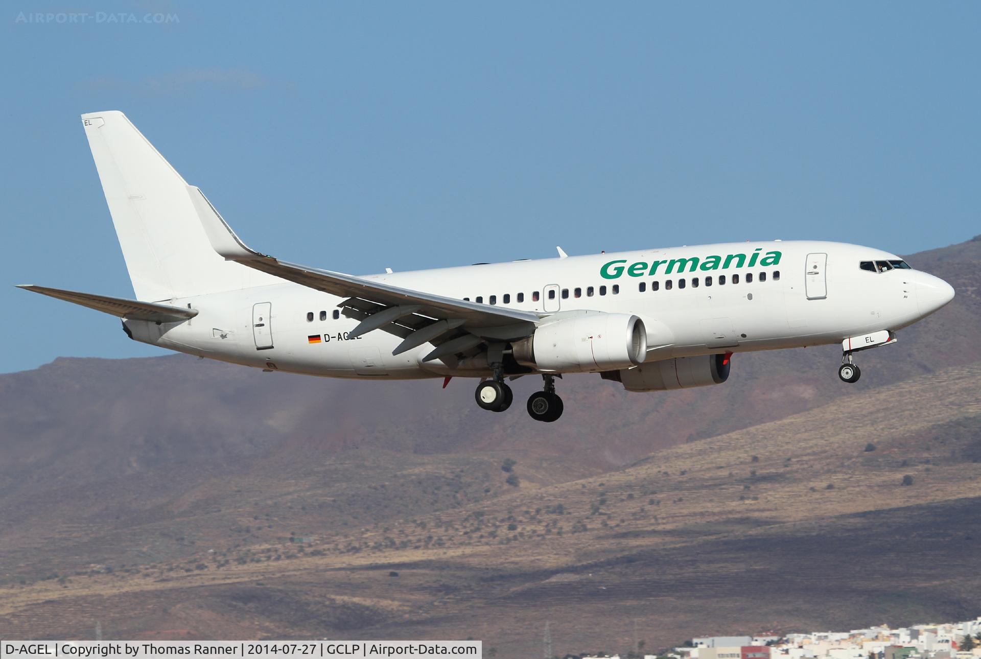 D-AGEL, 1997 Boeing 737-75B C/N 28110, Germania B737