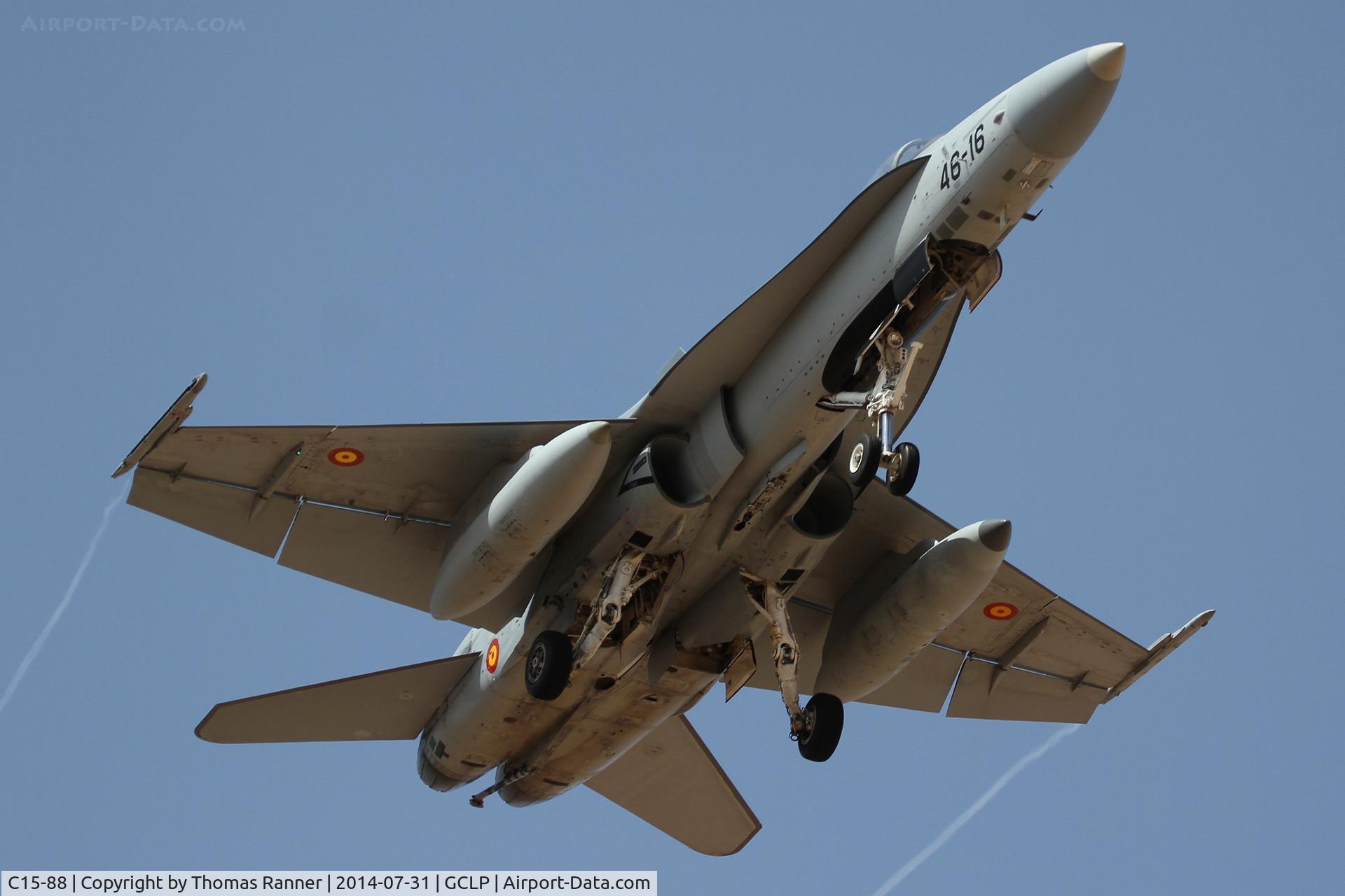 C15-88, McDonnell Douglas F/A-18A+ Hornet C/N 0163/A125, Spain Air Force F/A18
