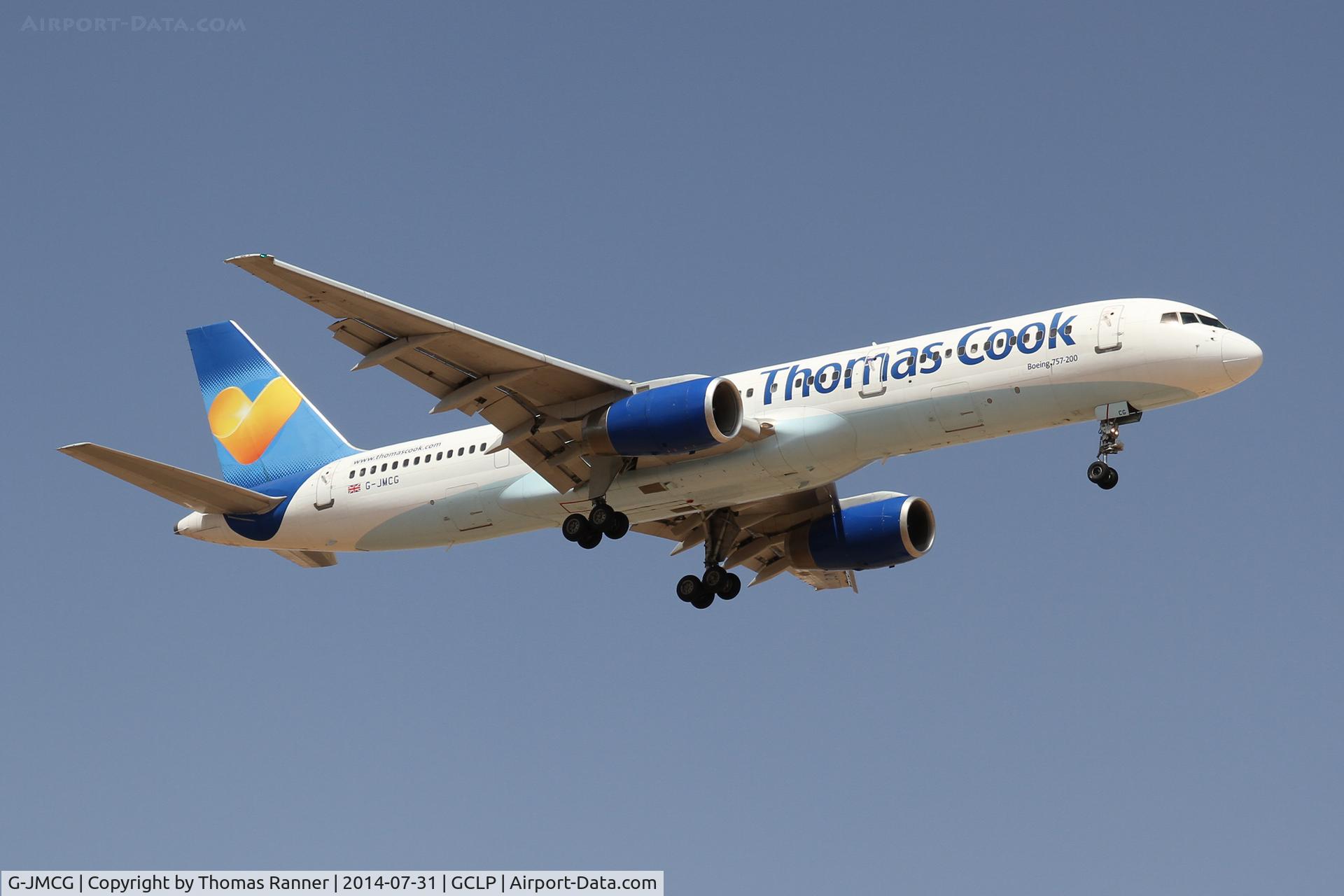 G-JMCG, 1995 Boeing 757-2G5 C/N 26278, Thomas Cook B757