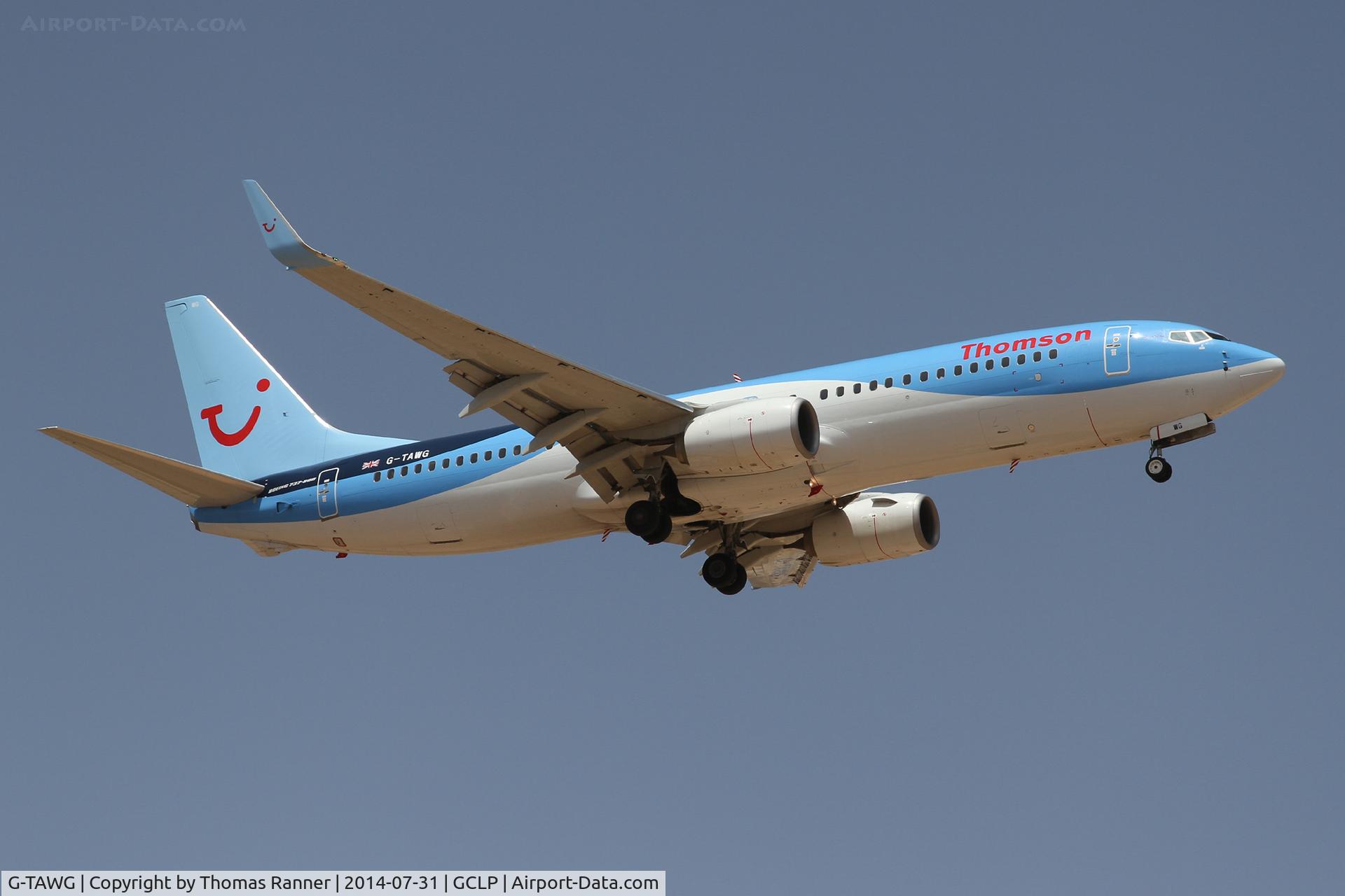 G-TAWG, 2012 Boeing 737-8K5 C/N 37266, Thomson B737