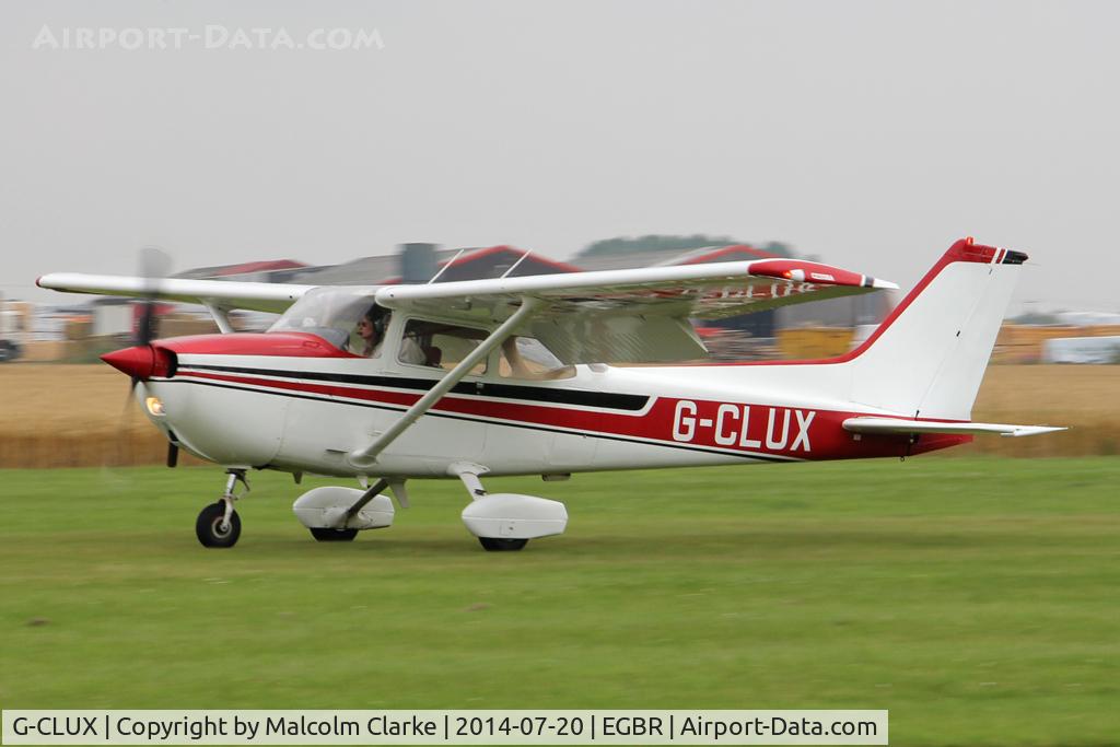 G-CLUX, 1980 Reims F172N Skyhawk C/N 1996, Reims F172N at The Fly-In & Vintage Air Race, The Real Aeroplane Company, Breighton Airfield, July 2014.