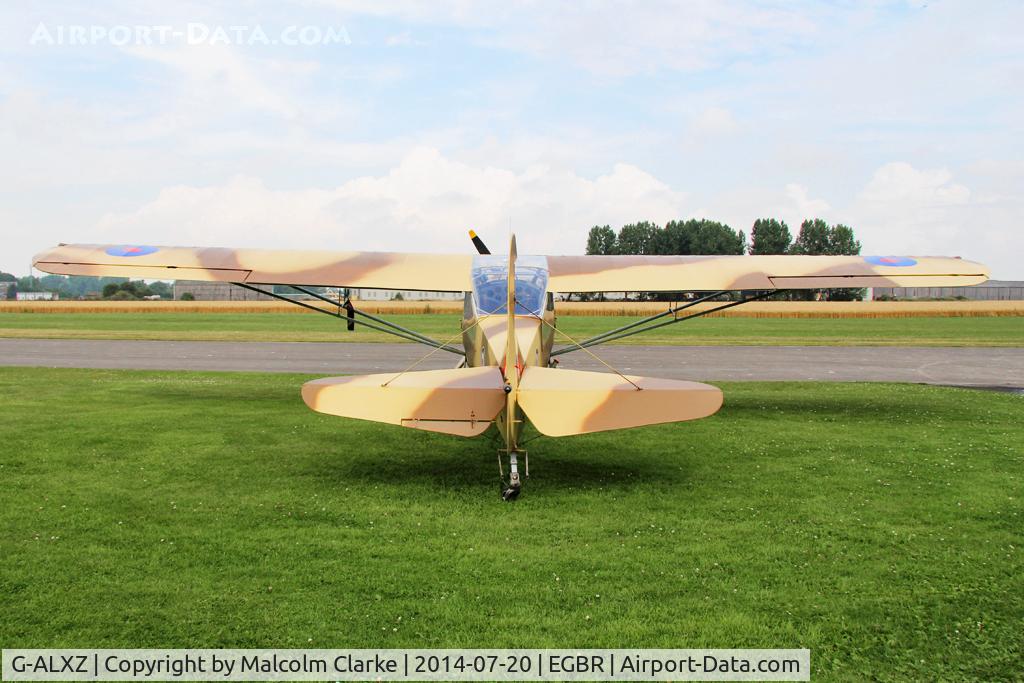 G-ALXZ, 1944 Taylorcraft Auster Mk.5/150 C/N 1082, Taylorcraft Auster Mk.5-150 at The Fly-In & Vintage Air Race, The Real Aeroplane Company, Breighton Airfield, July 2014.