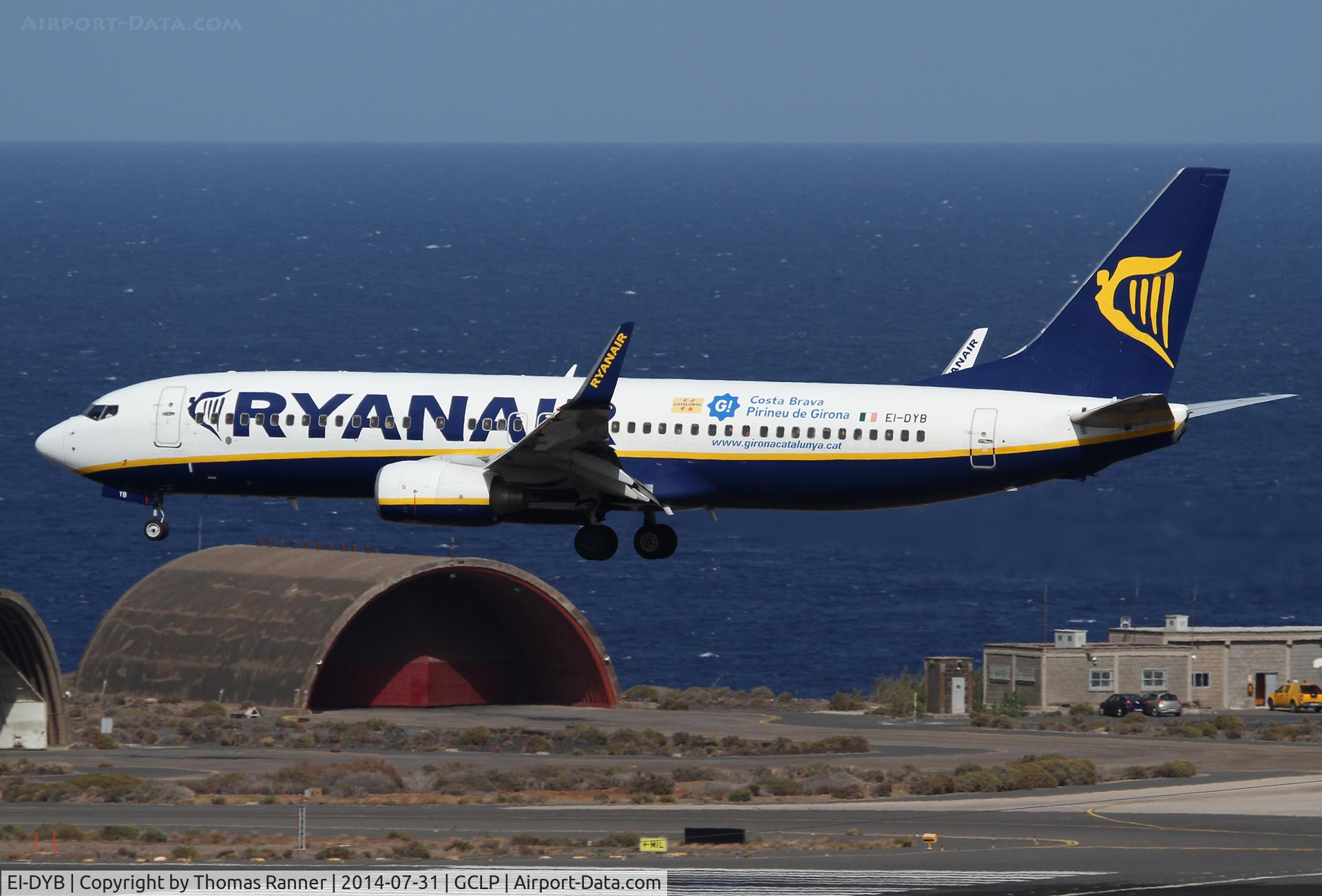 EI-DYB, 2008 Boeing 737-8AS C/N 33633, Ryanair B737