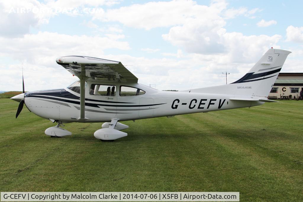 G-CEFV, 2005 Cessna 182T Skylane C/N 18281538, Cessna 182T Skylane, Fishburn Airfield UK, July 2014.