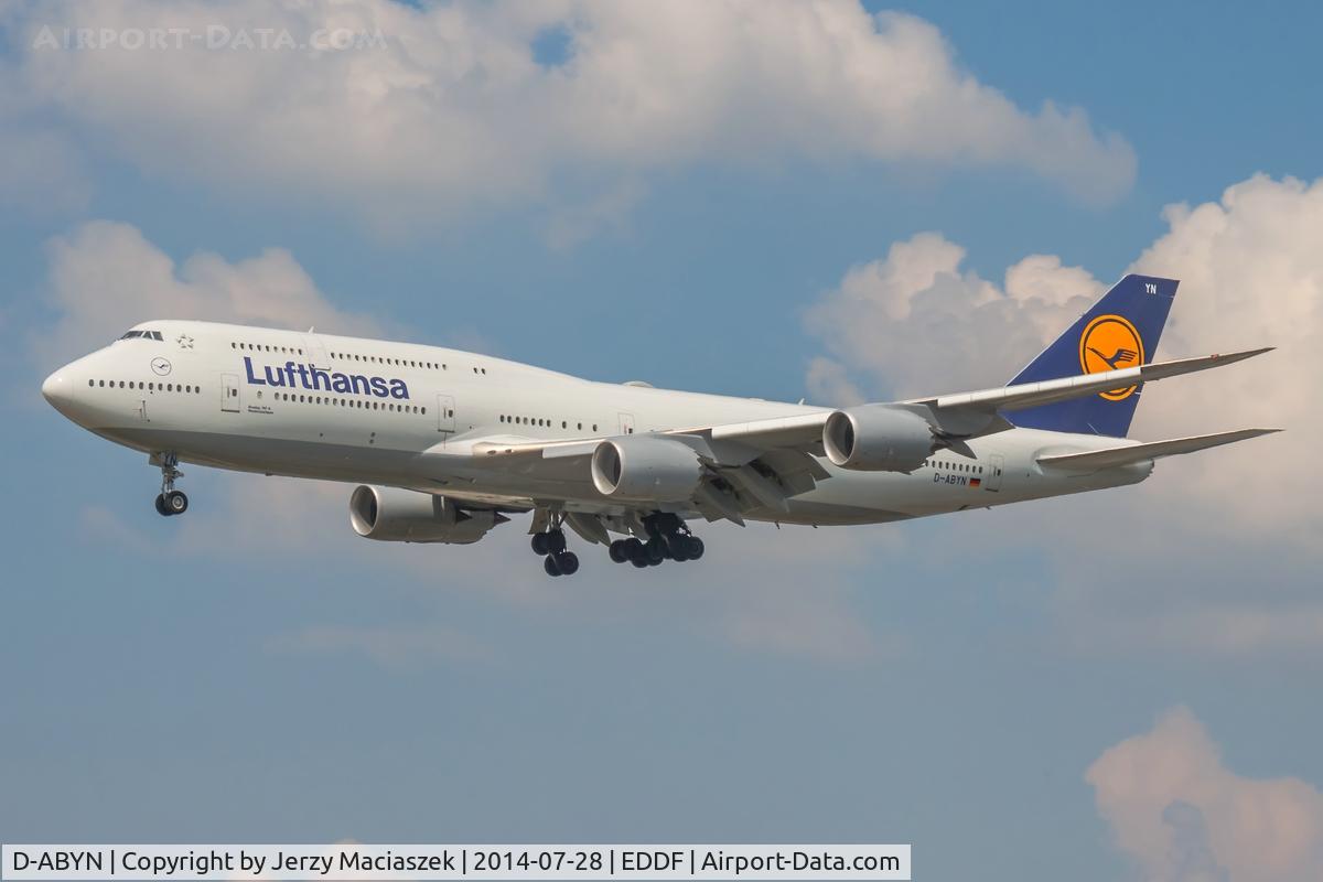 D-ABYN, 2014 Boeing 747-830 C/N 37838, Boeing 747-830