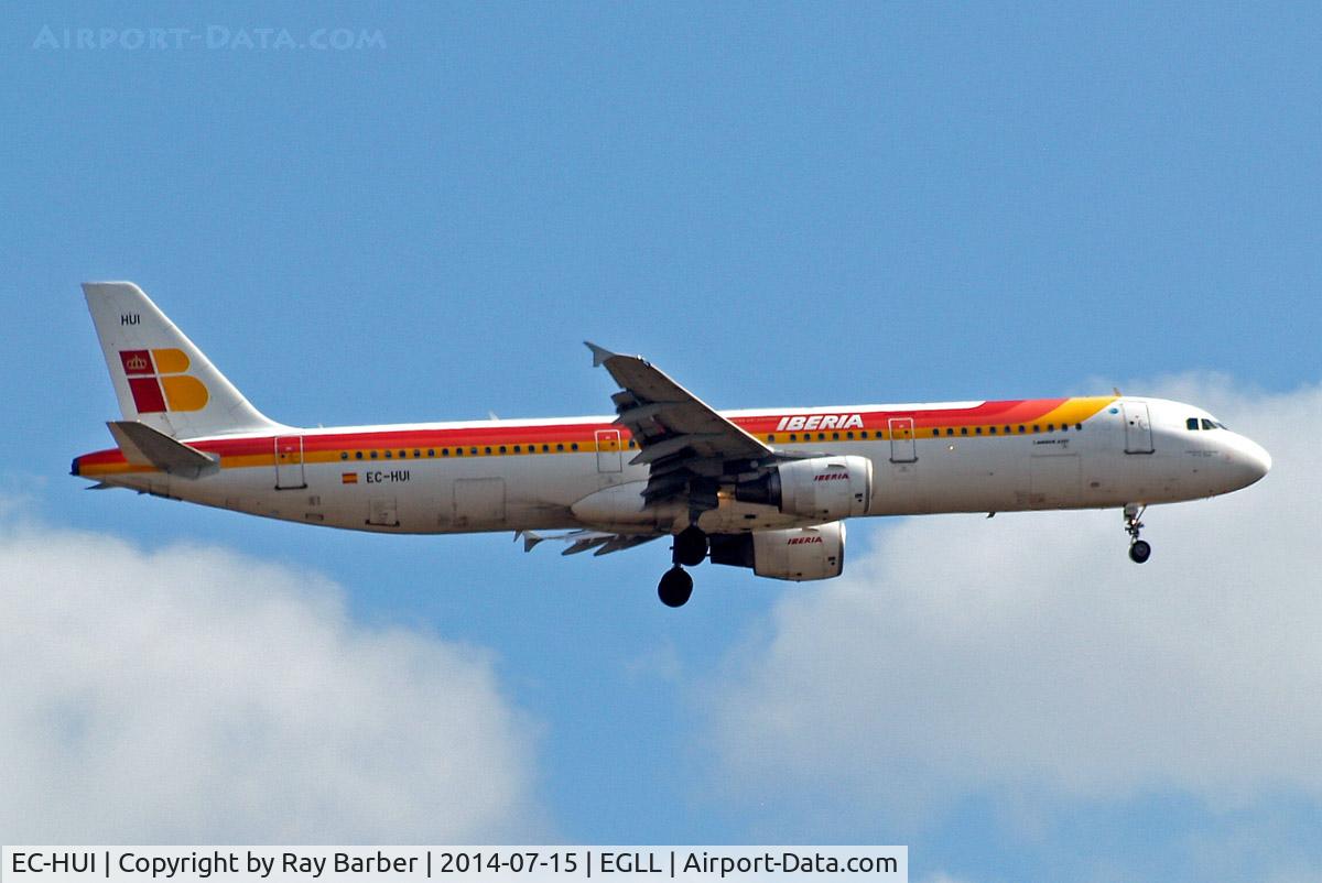 EC-HUI, 1999 Airbus A321-211 C/N 1027, Airbus A321-211 [1027] (Iberia) Home~G 15/07/2014. On approach 27L.