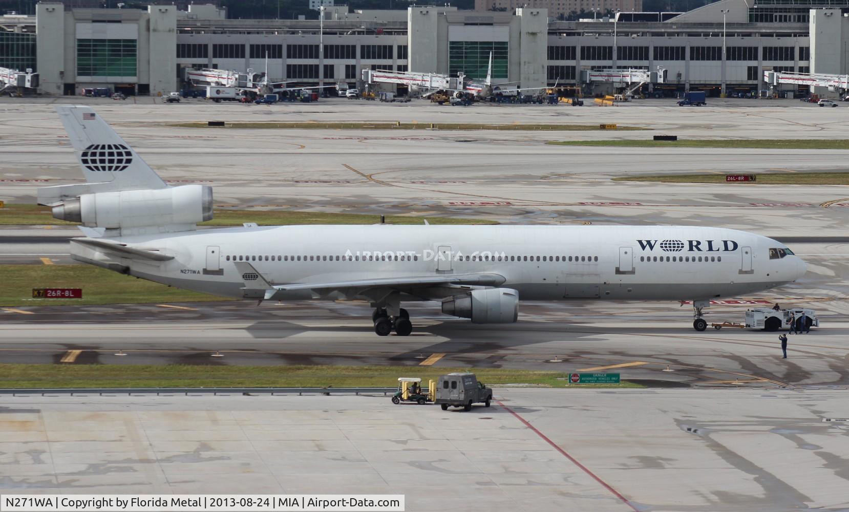 N271WA, 1992 McDonnell Douglas MD-11 C/N 48518, World MD-11