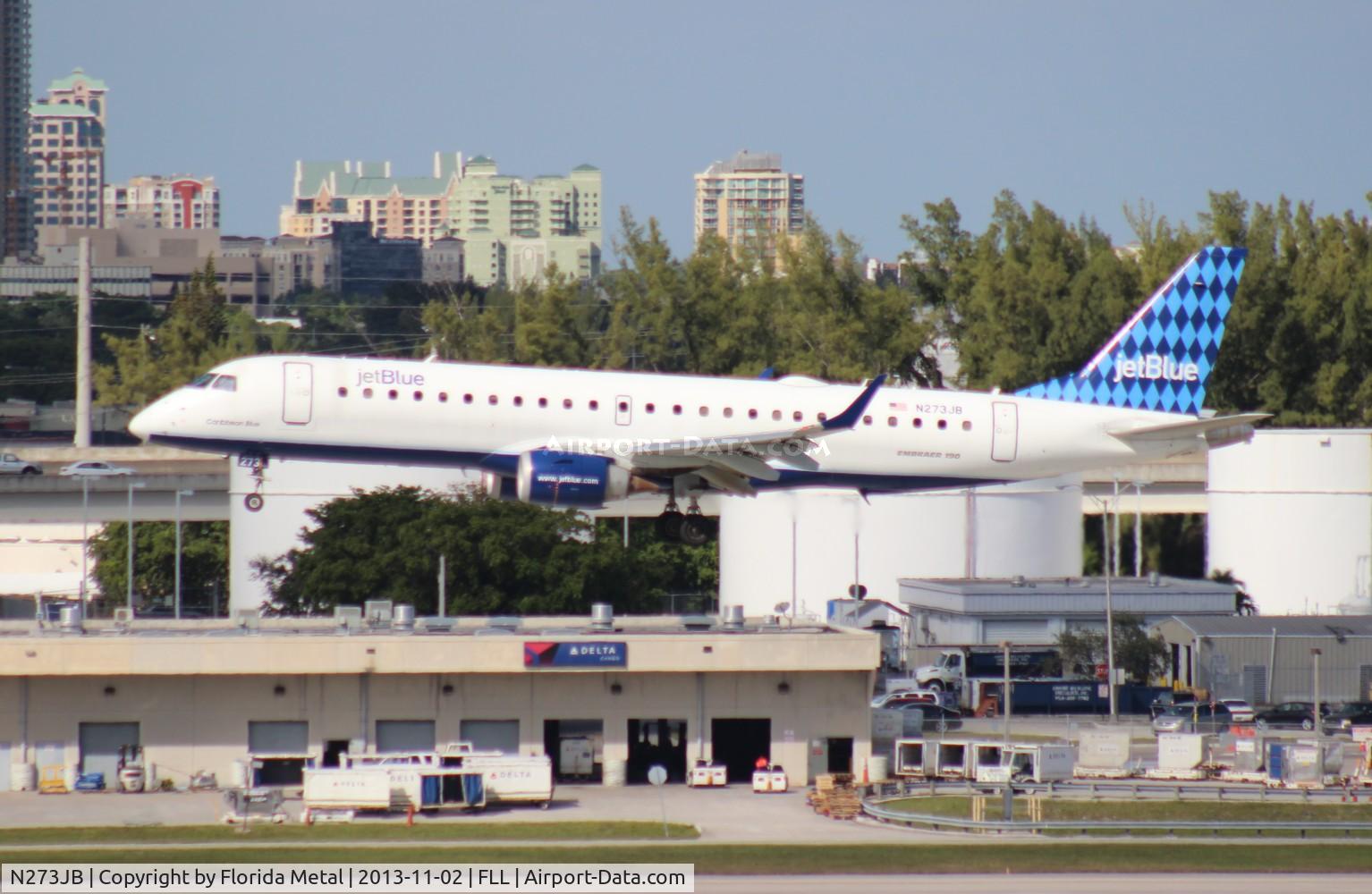N273JB, 2007 Embraer ERJ-190-100 IGW 190AR C/N 19000073, Jet Blue E190