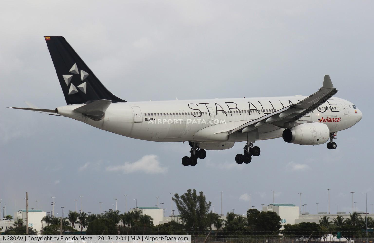 N280AV, 2013 Airbus A330-243 C/N 1400, Avianca Star Alliance A330-200