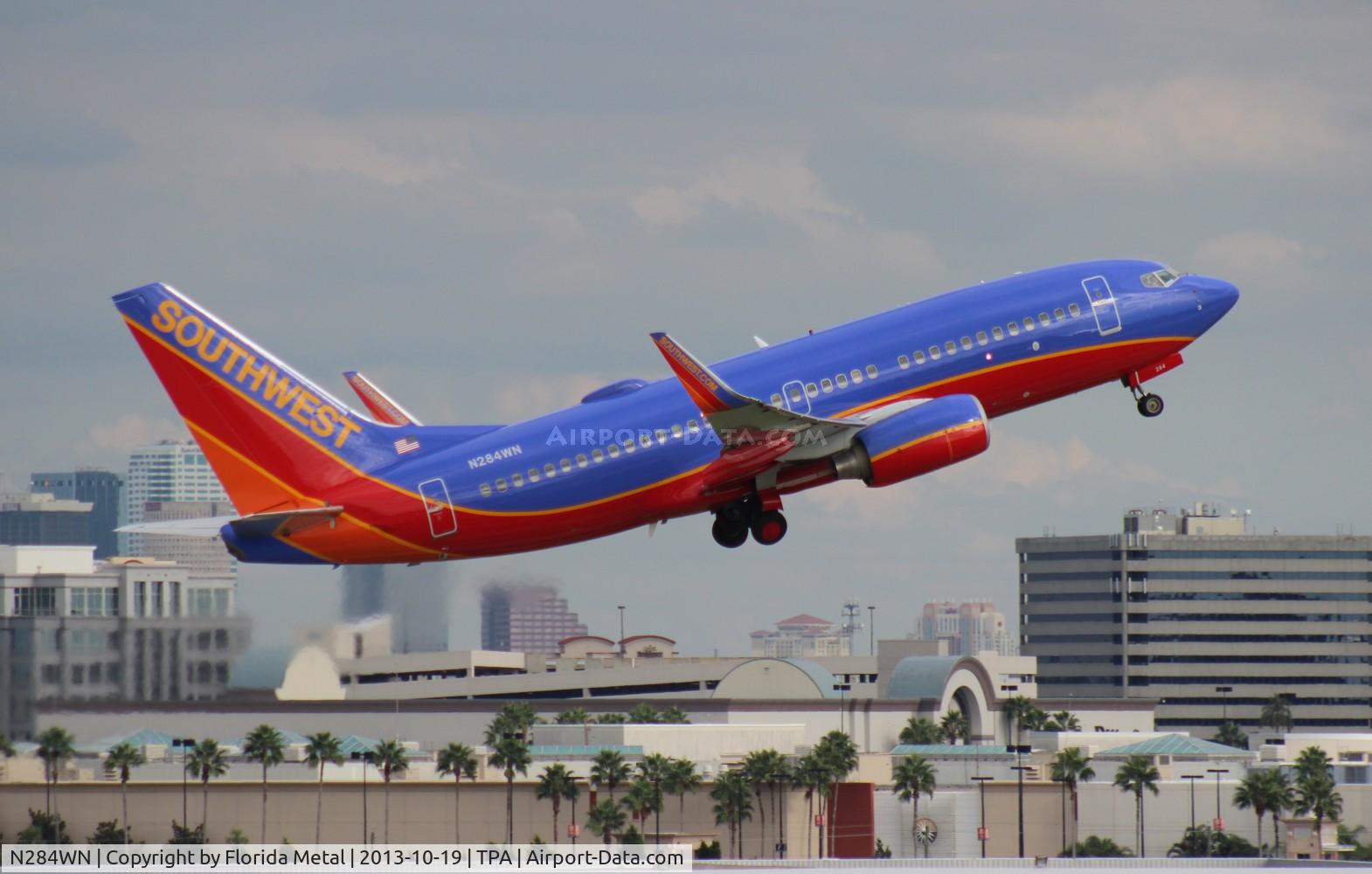 N284WN, 2007 Boeing 737-7H4 C/N 32535, Southwest 737-700