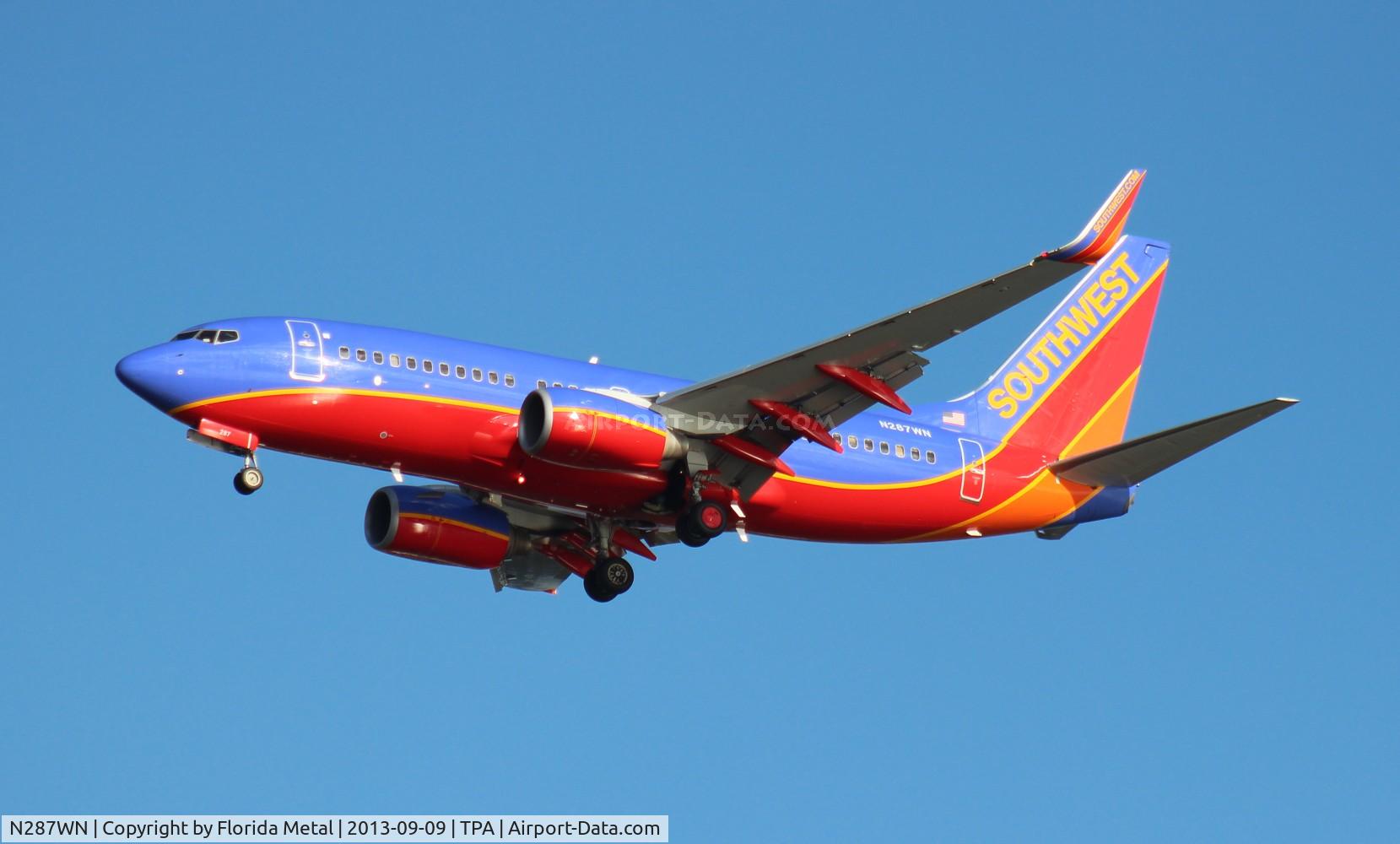 N287WN, 2007 Boeing 737-7H4 C/N 32537, Southwest 737-700