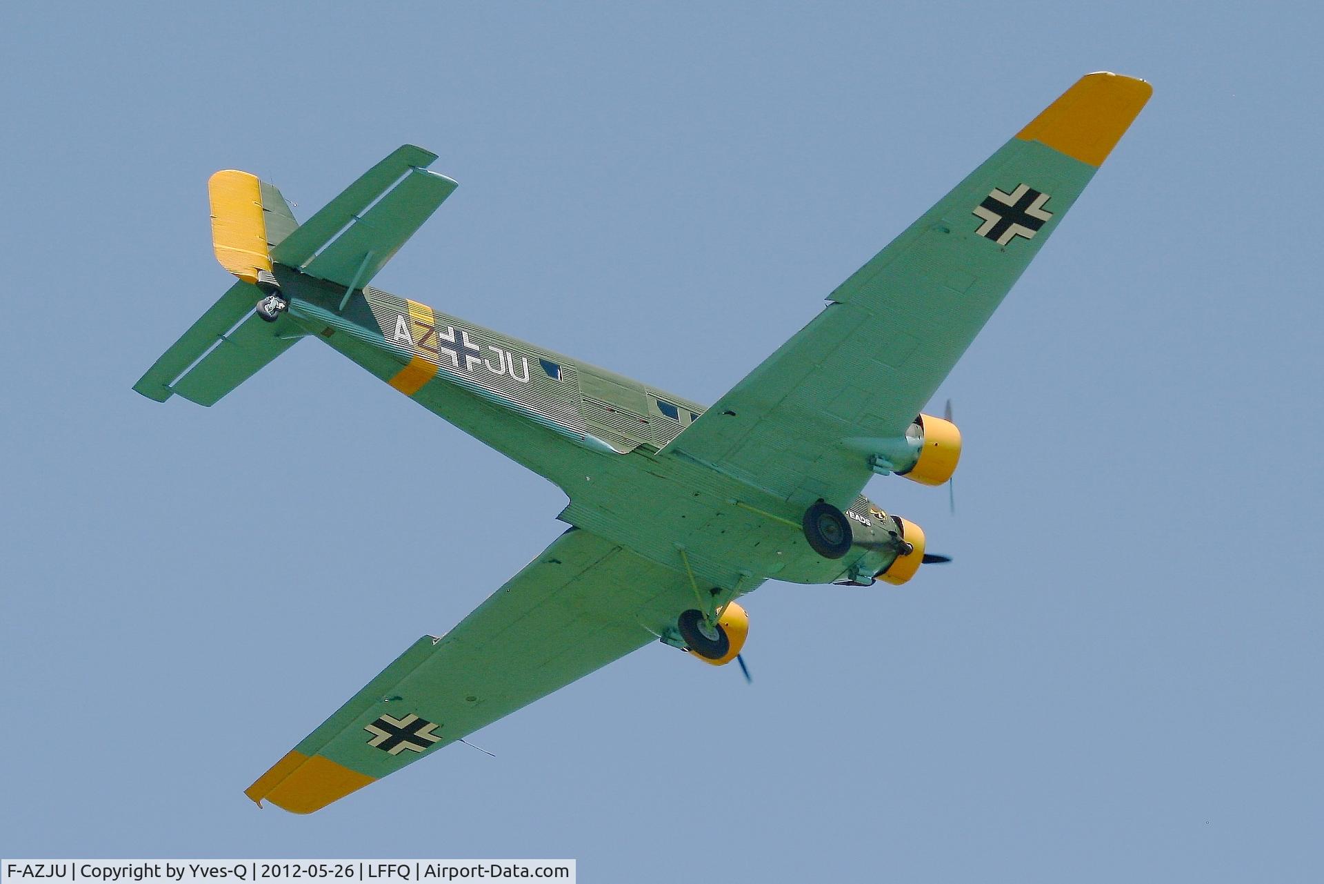 F-AZJU, 1952 Junkers (CASA) 352L (Ju-52) C/N 103, Junkers (CASA) 352L (Ju-52), La Ferté Alais Airfield (LFFQ) Air Show in may 2012