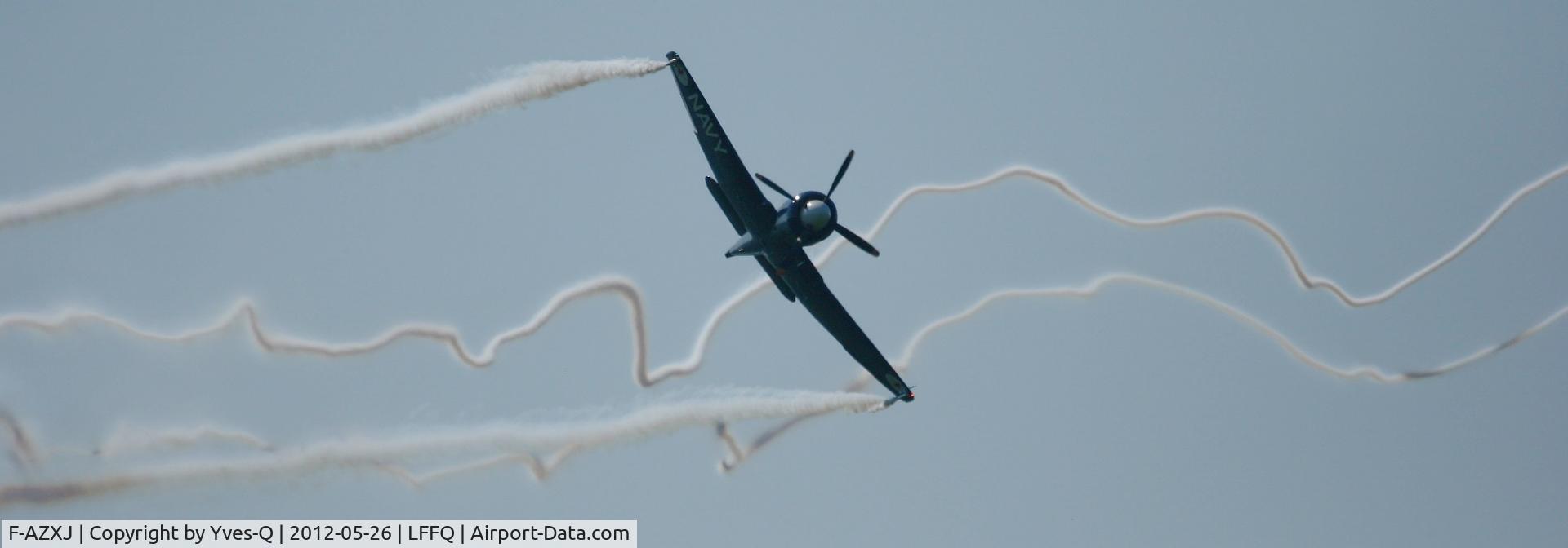 F-AZXJ, 1949 Hawker Sea Fury FB.11 C/N 37733, Hawker Sea Fury FB MK11, La Ferté Alais Airfield (LFFQ) Air Show in may 2012