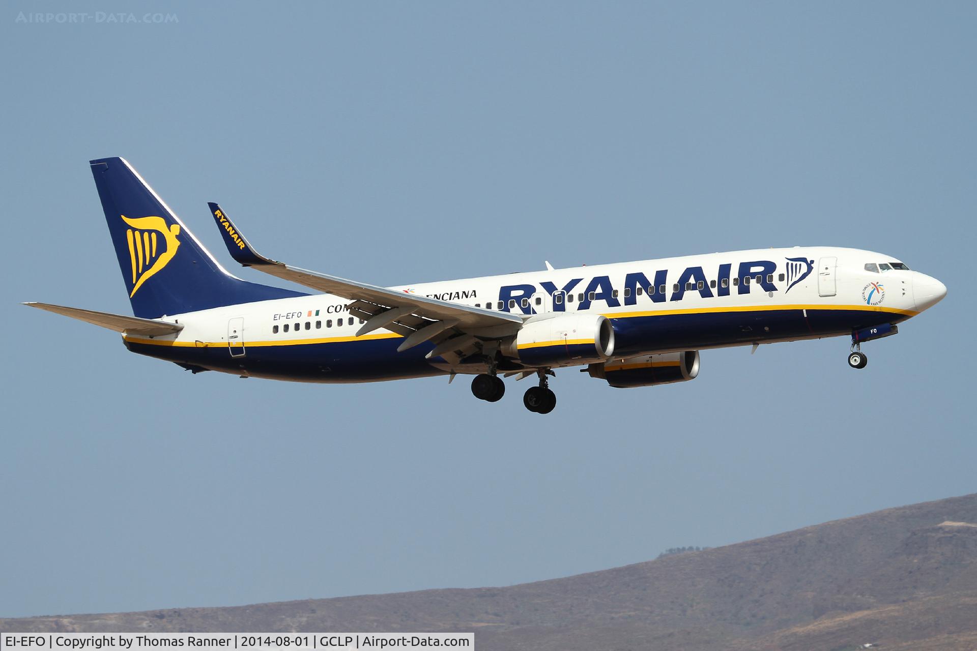 EI-EFO, 2009 Boeing 737-8AS C/N 37539, Ryanair B737