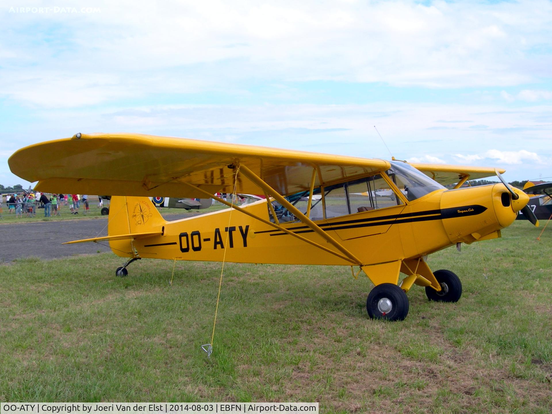 OO-ATY, Piper L-18C Super Cub (PA-18-95) C/N 18-3221, Fly-in Koksijde 2014