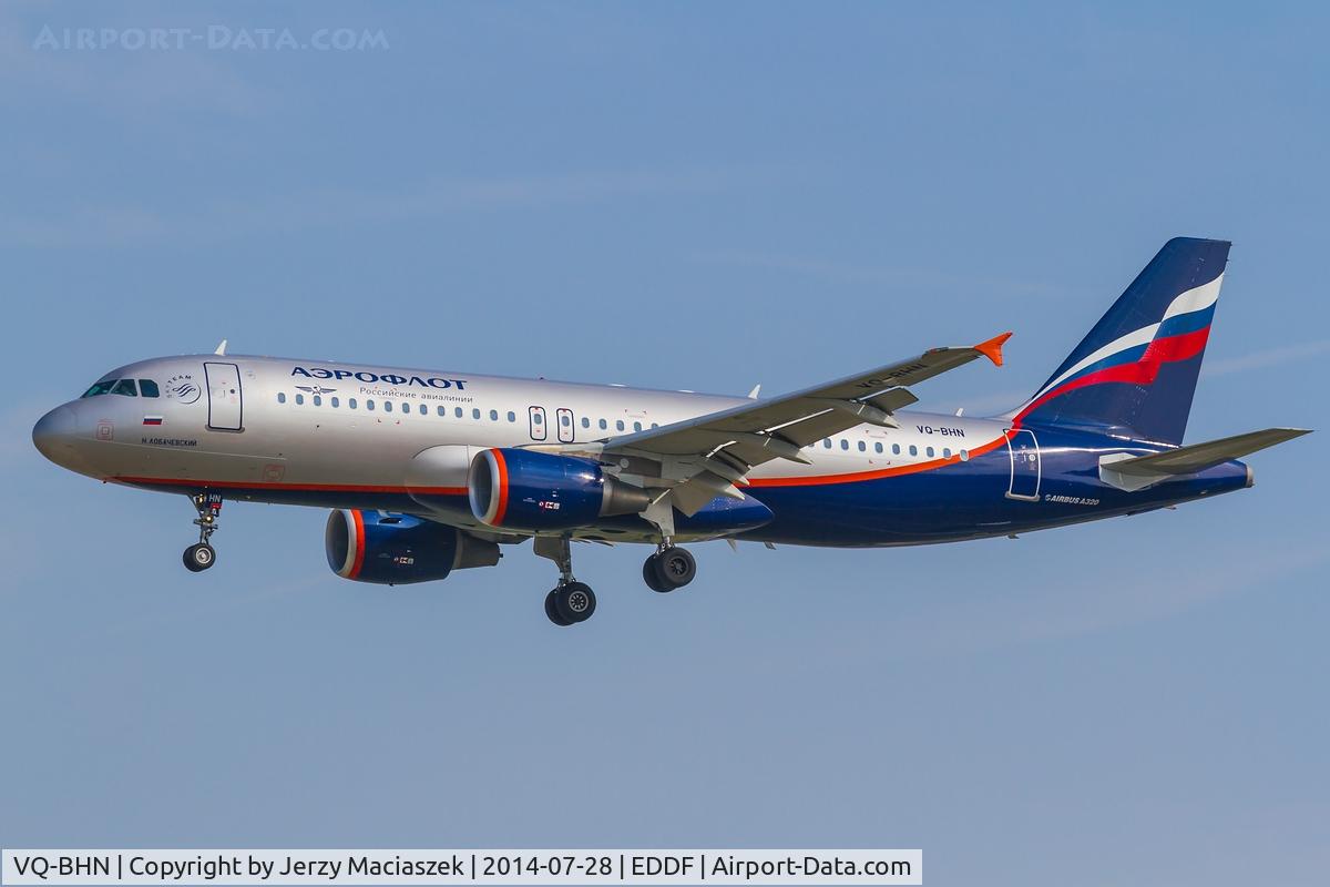 VQ-BHN, 2010 Airbus A320-214 C/N 4498, Airbus A320-214