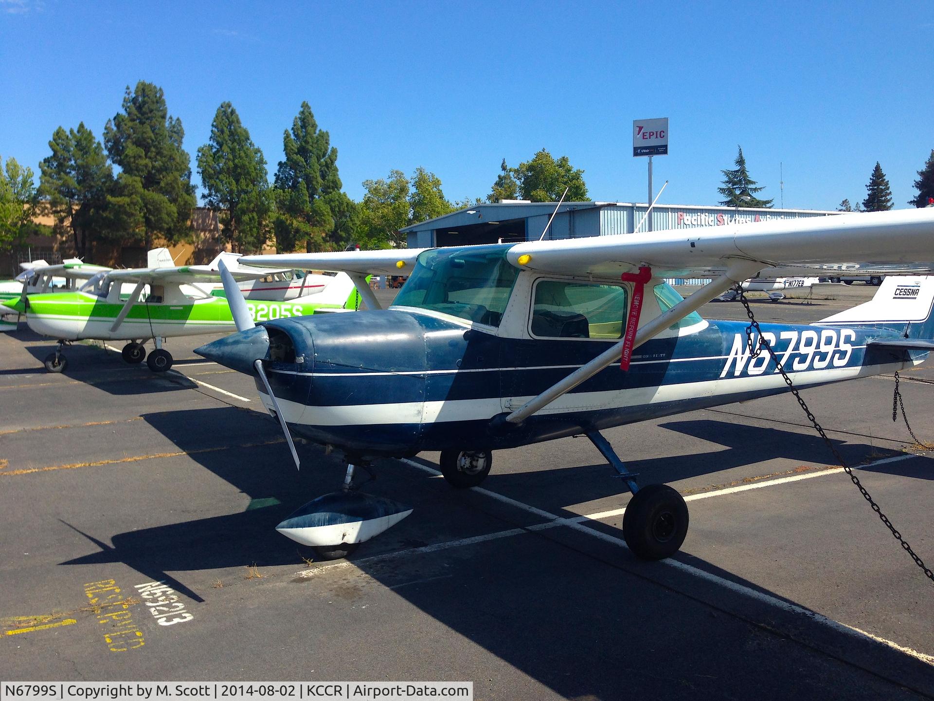 N6799S, 1967 Cessna 150H C/N 15067599, Taken in Concord CA