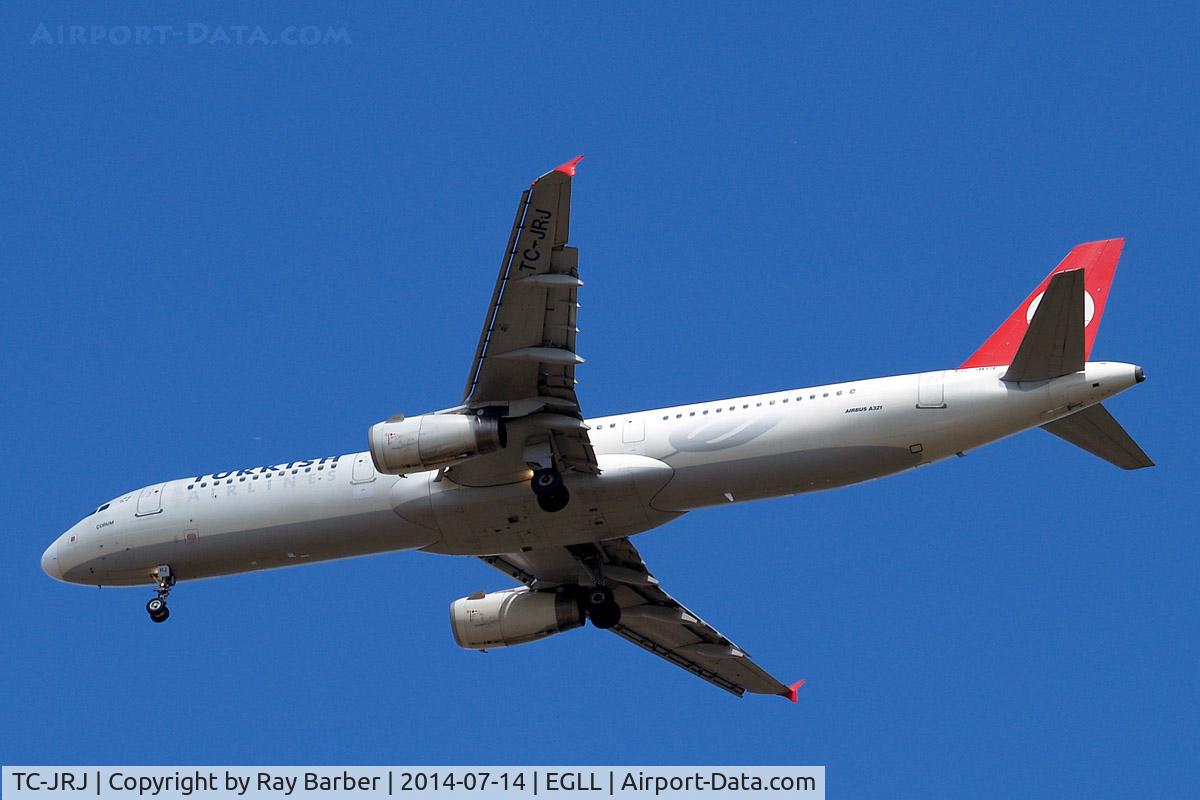 TC-JRJ, 2008 Airbus A321-231 C/N 3429, Airbus A321-231 [3429] (THY Turkish Airlines) Home~G 14/07/2014. On approach 27R.