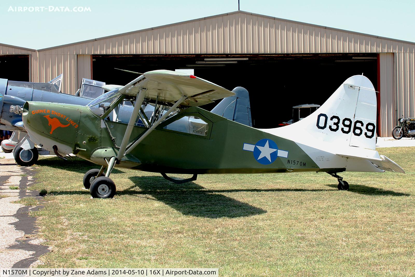 N1570M, Stinson L-5E Sentinel C/N 4344, At the 2014 Propwash Party