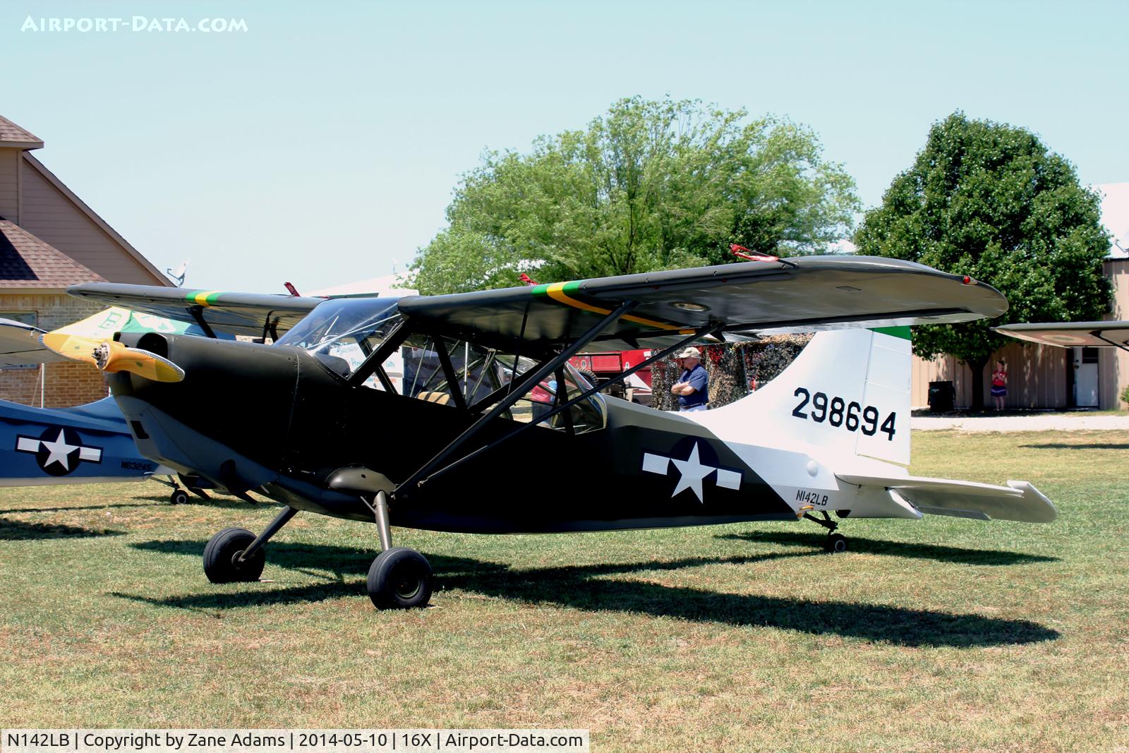 N142LB, Stinson (-vultee/hahn/baxter) U-19A (L-5) C/N 75-935 (42-98694GF), At the 2014 Propwash Party