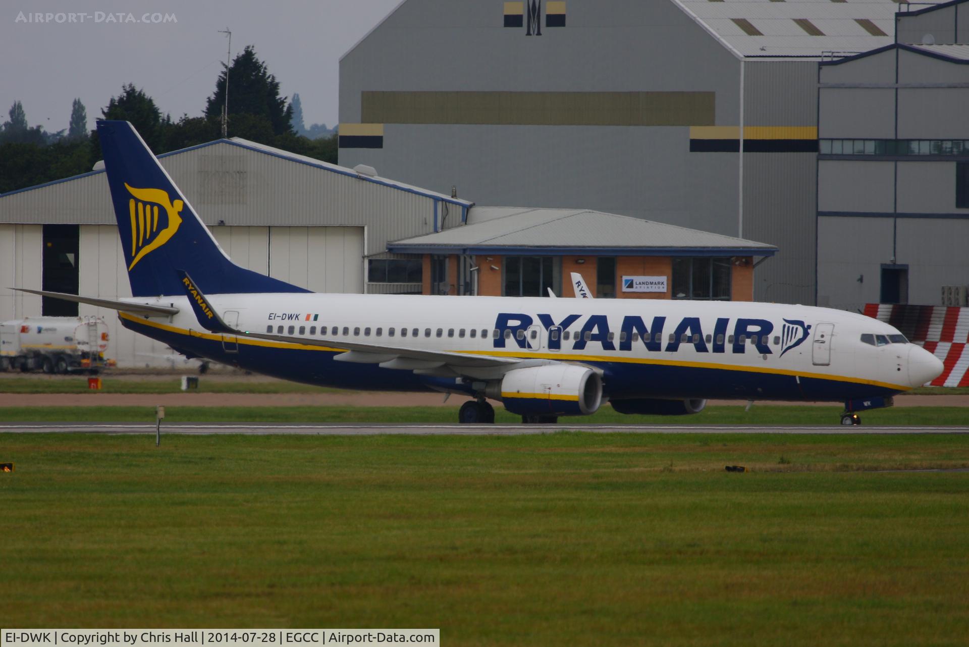 EI-DWK, 2007 Boeing 737-8AS C/N 36078, Ryanair