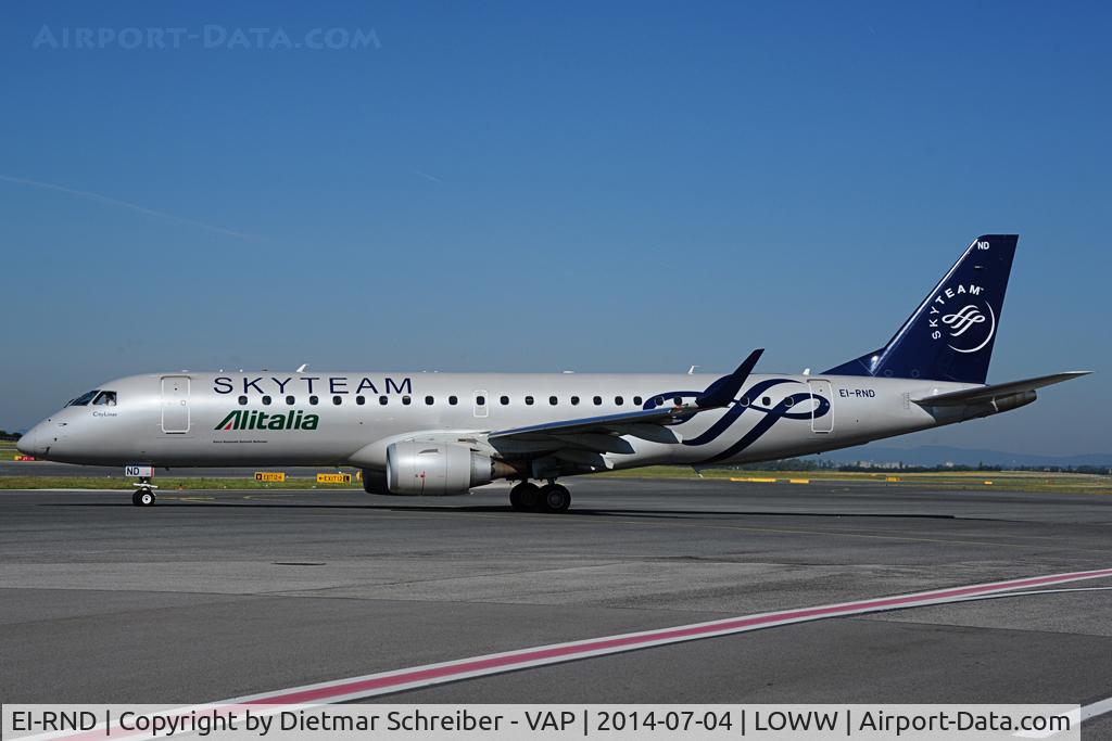 EI-RND, 2012 Embraer 190LR (ERJ-190-100LR) C/N 19000512, Alitalia Embraer 190