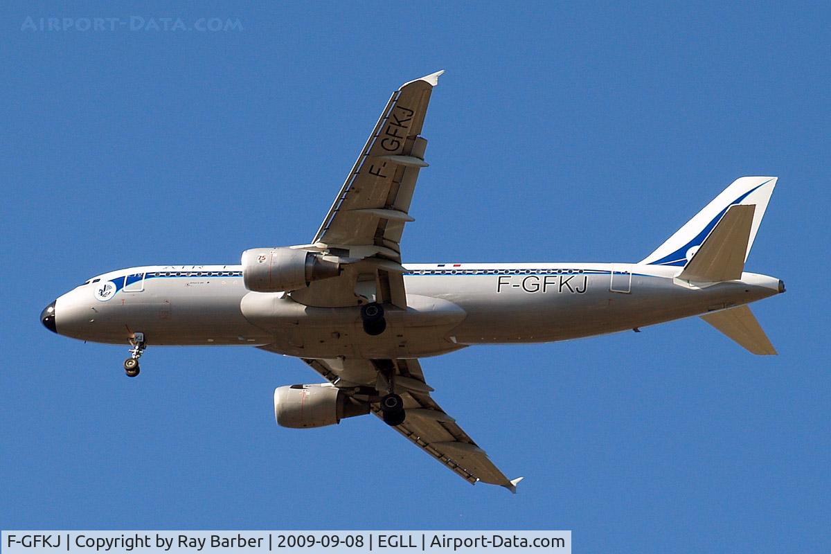 F-GFKJ, 1989 Airbus A320-211 C/N 0063, Airbus A320-211 [0063] (Air France) Home~G 08/09/2009. On approach 27R.