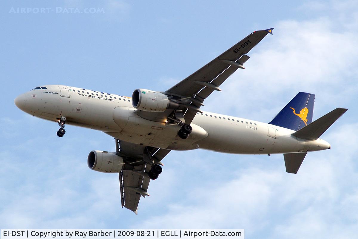 EI-DST, 2008 Airbus A320-216 C/N 3532, Airbus A320-216 [3532] (Air One) Home~G 21/08/2009. n approach 27R.