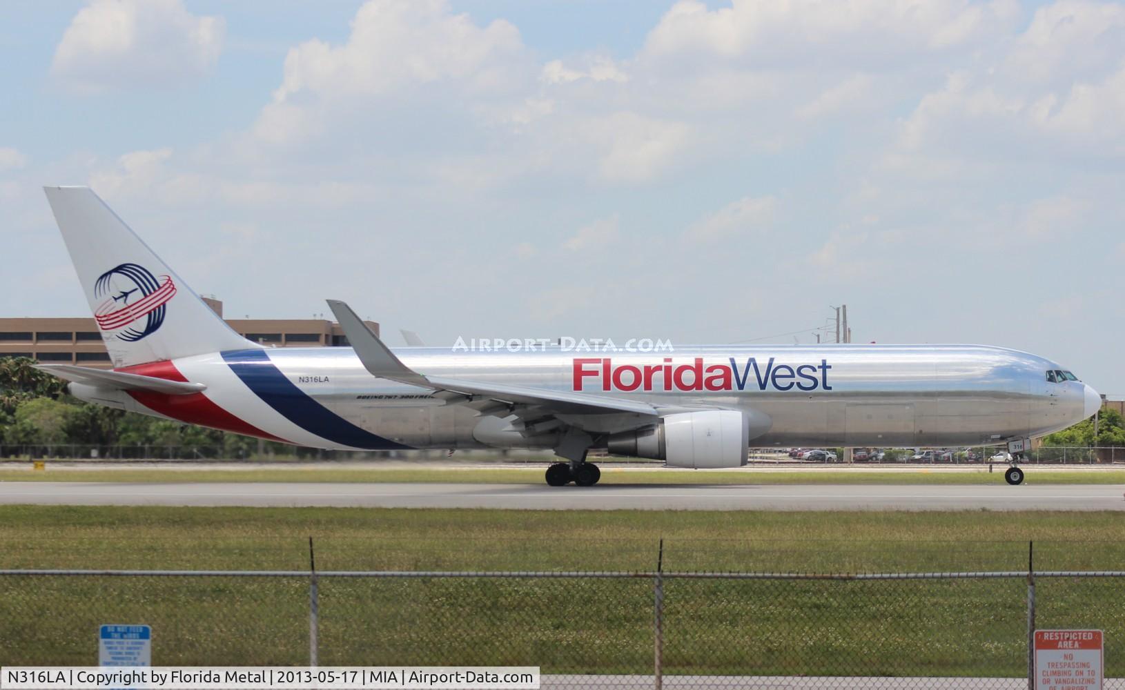 N316LA, 2001 Boeing 767-316F C/N 30842, Florida West 767-300F