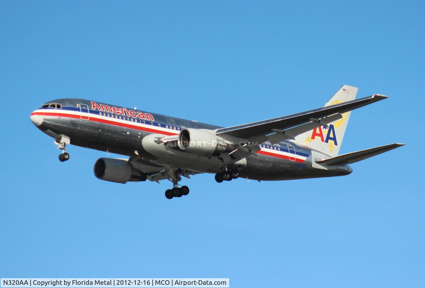 N320AA, 1985 Boeing 767-223 C/N 22321, American yellow ribbon 767-200