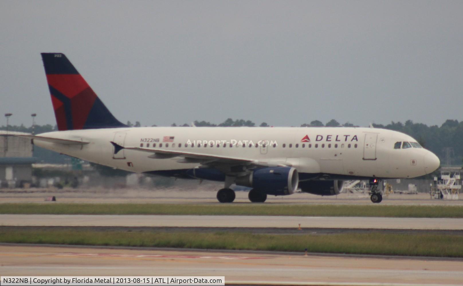 N322NB, 2001 Airbus A319-114 C/N 1434, Delta A319