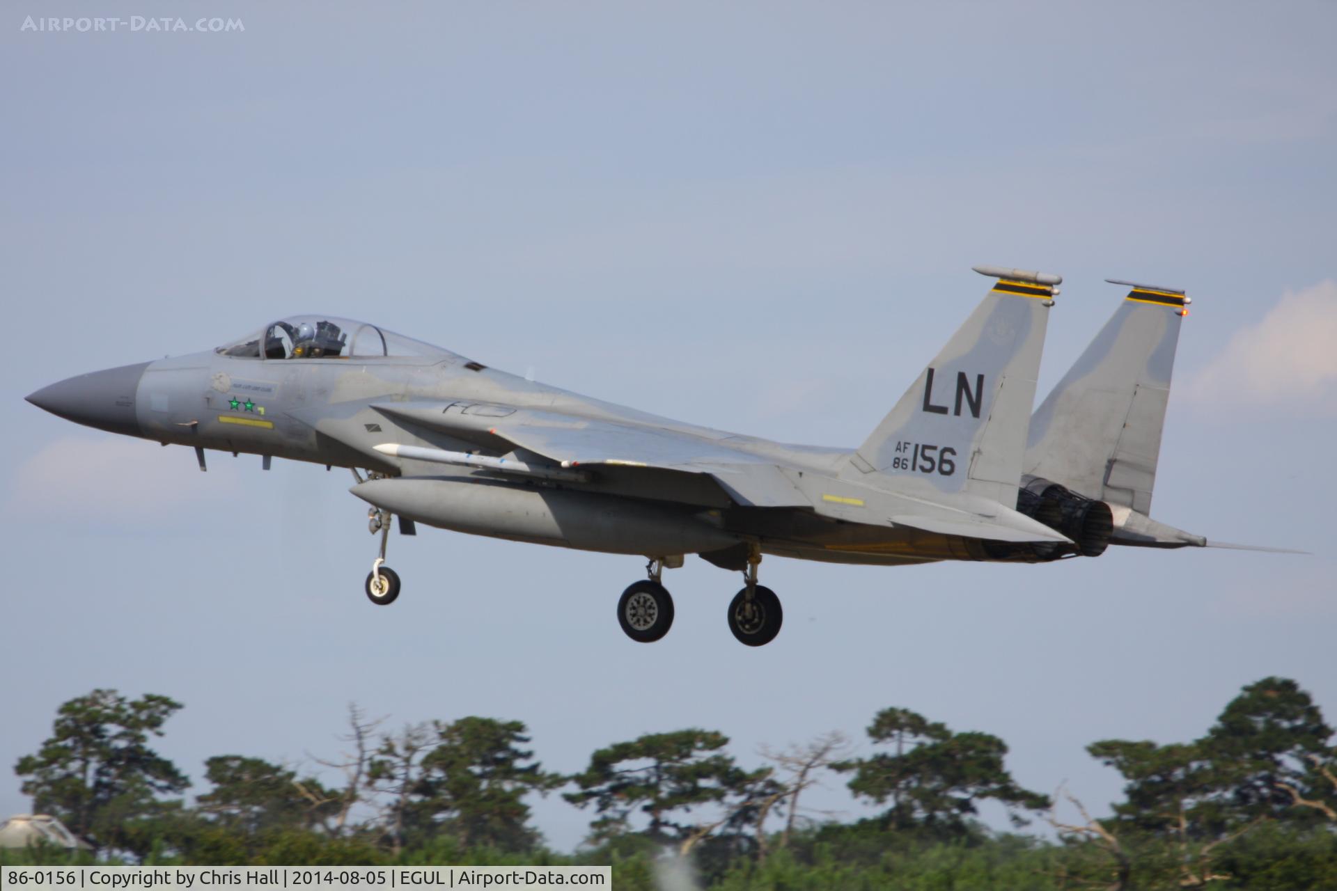 86-0156, 1986 McDonnell Douglas F-15C Eagle C/N 1003/C384, 493rd Fighter Squadron, ‘Grim Reapers’