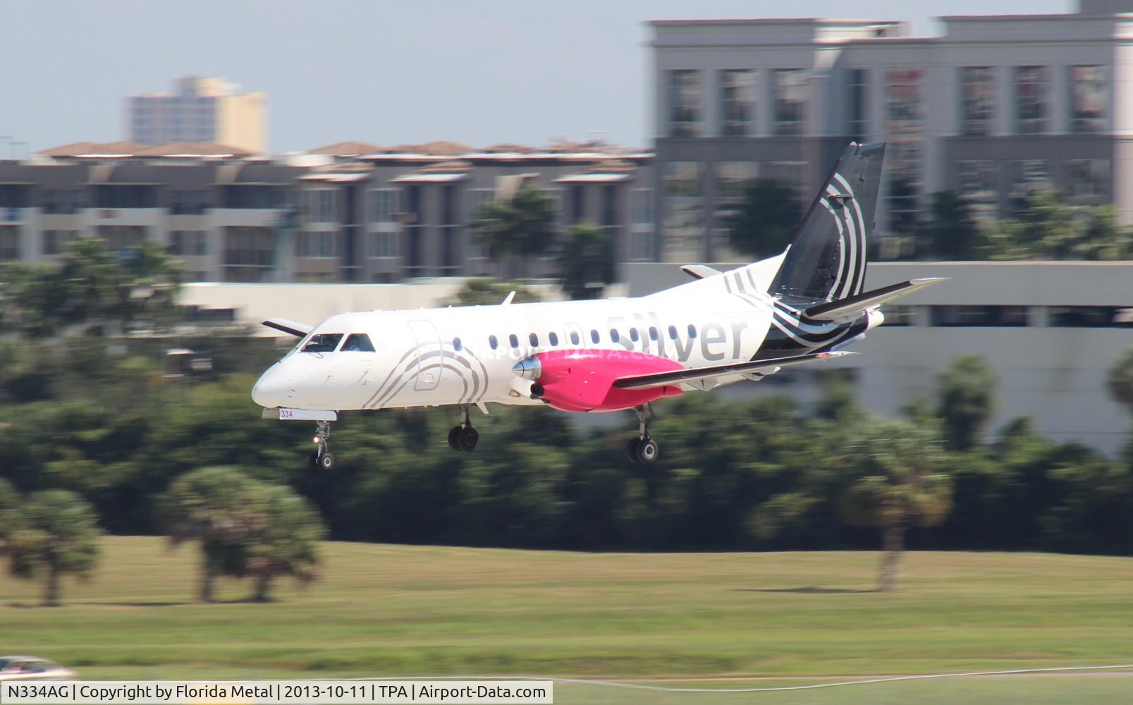 N334AG, 1998 Saab 340B C/N 340B-434, Silver Airways Saab 340B