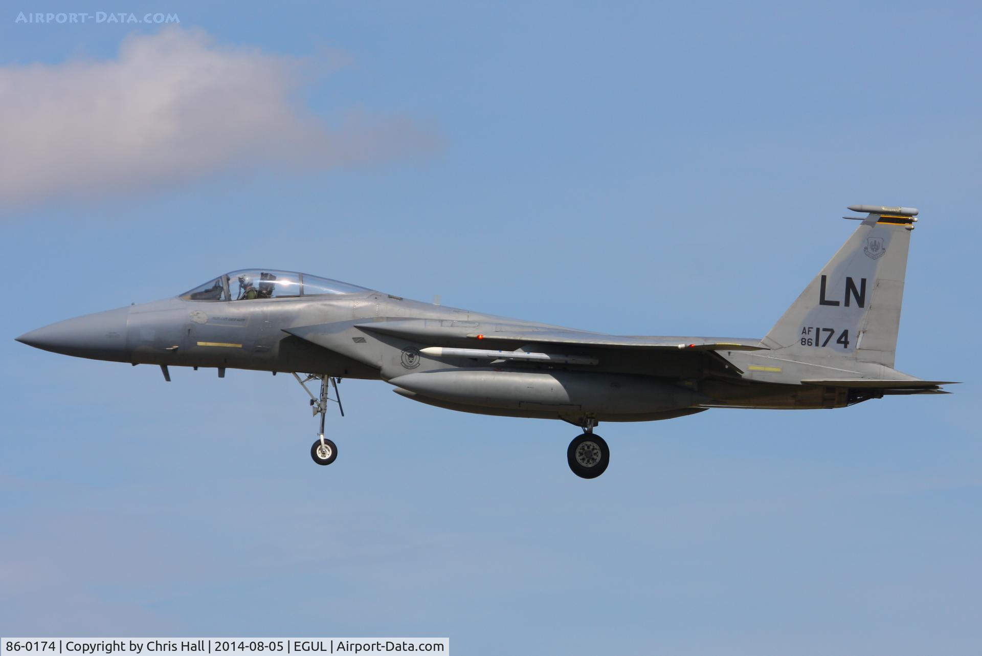 86-0174, 1986 McDonnell Douglas F-15C Eagle C/N 1024/C402, 493rd Fighter Squadron, ‘Grim Reapers’