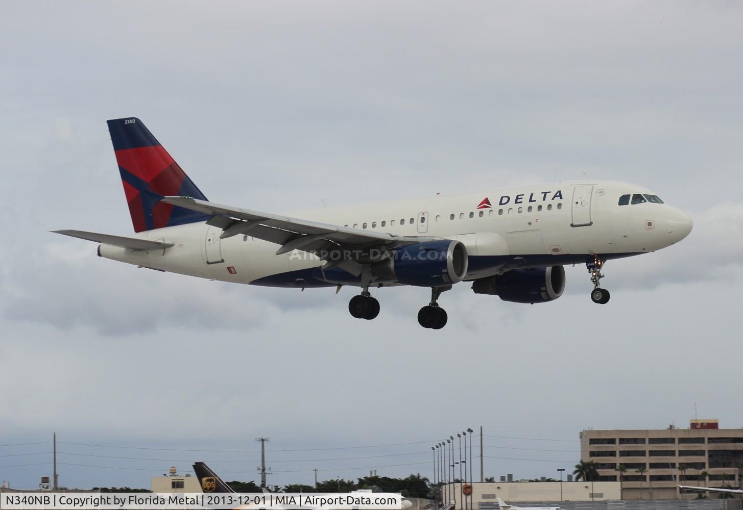 N340NB, 2002 Airbus A319-114 C/N 1714, Delta A319
