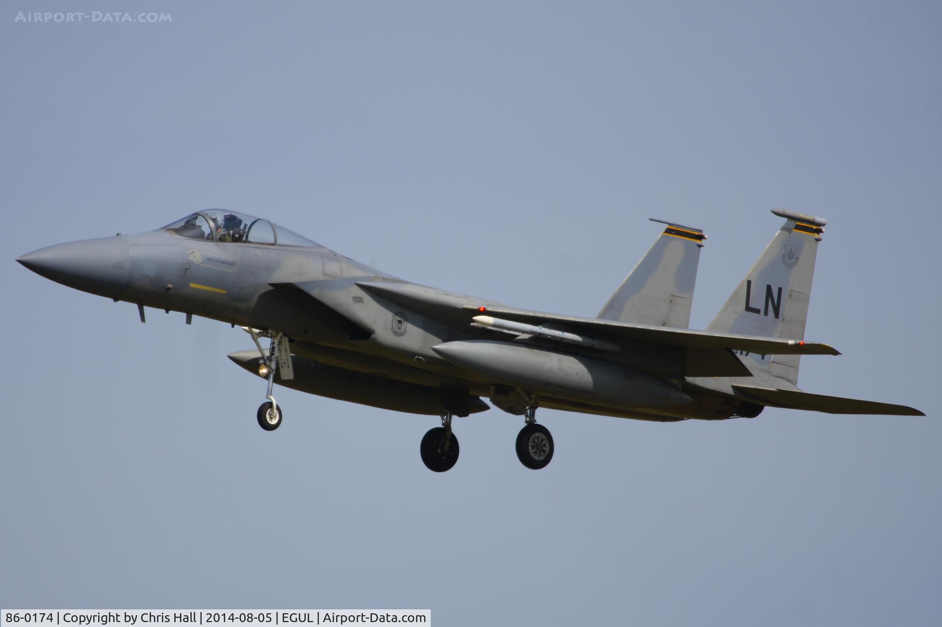 86-0174, 1986 McDonnell Douglas F-15C Eagle C/N 1024/C402, 493rd Fighter Squadron, ‘Grim Reapers’