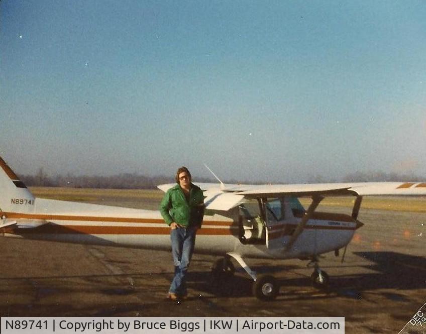 N89741, Cessna 152 C/N 15282849, This was a rental plane I used to use to go back and forth from college to home on the weekends.   The aircraft was out of Acme Michigan, just north of Traverse City.  Grass strip airport no longer exists.