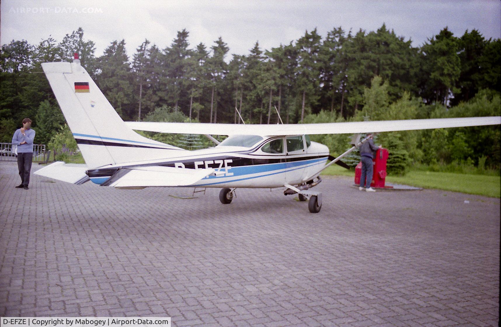 D-EFZE, 1965 Cessna 182H Skylane C/N 18256346, A Cessna 182H used for paradropping in Germany. (sorry, old picture scanned from negative. Can't remember wich airfield.)